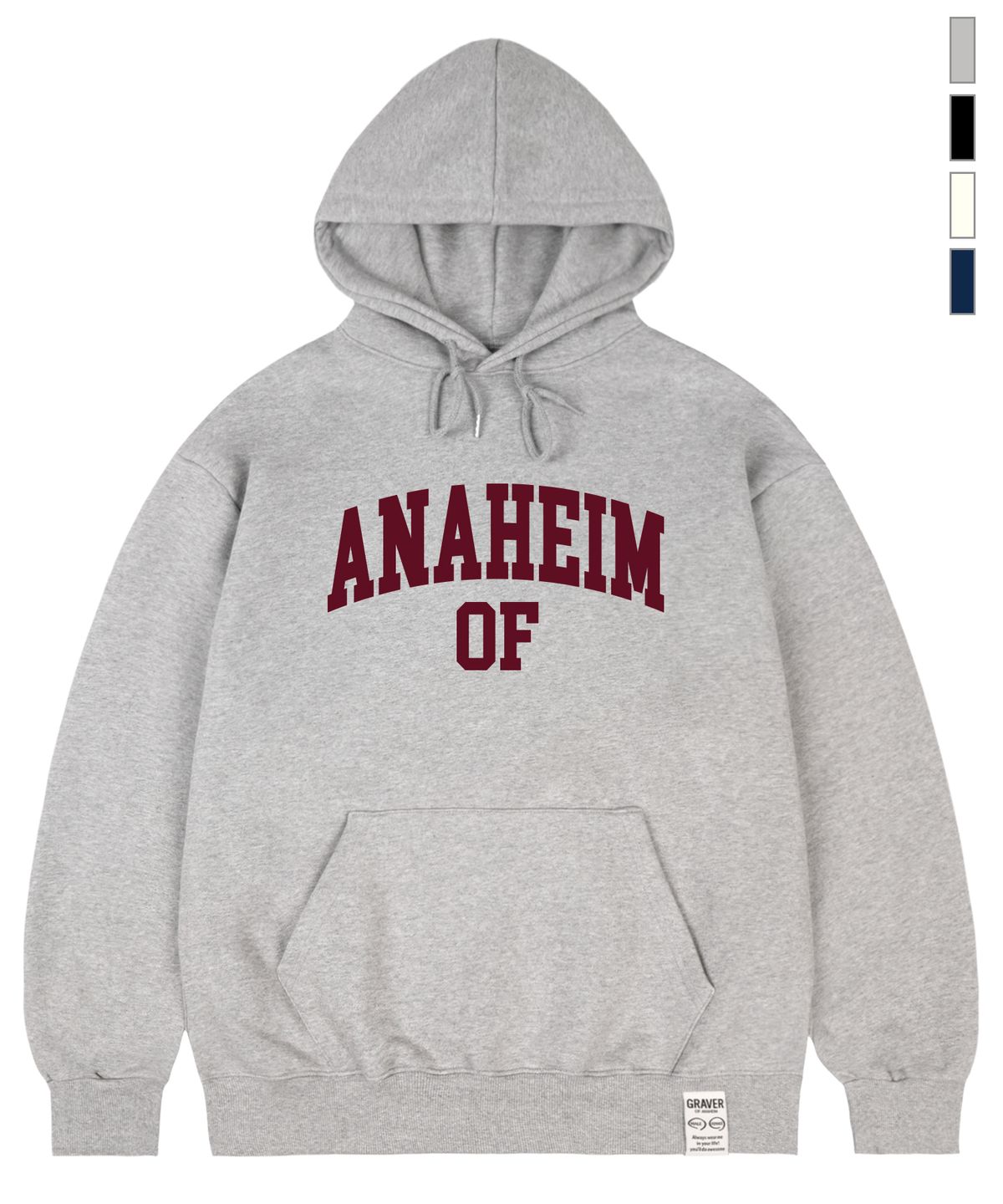 그레이버(GRAVER) [UNISEX]ANAHEIM OF 후드티_4color