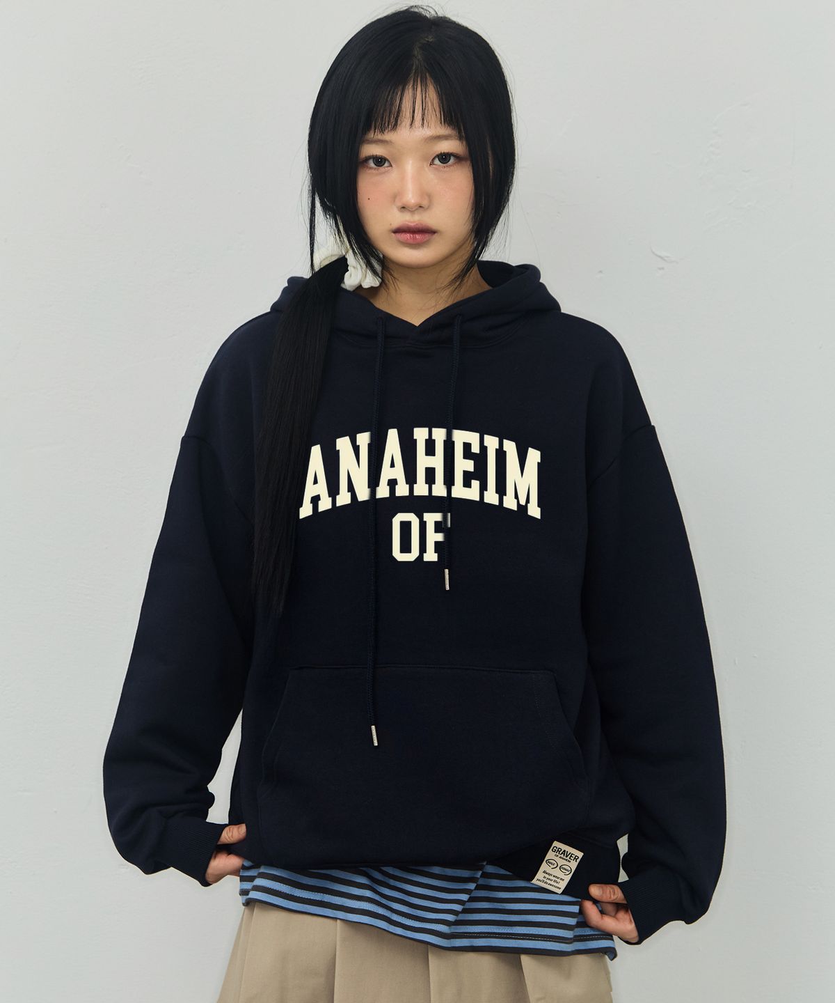 그레이버(GRAVER) [UNISEX]ANAHEIM OF 후드티_4color