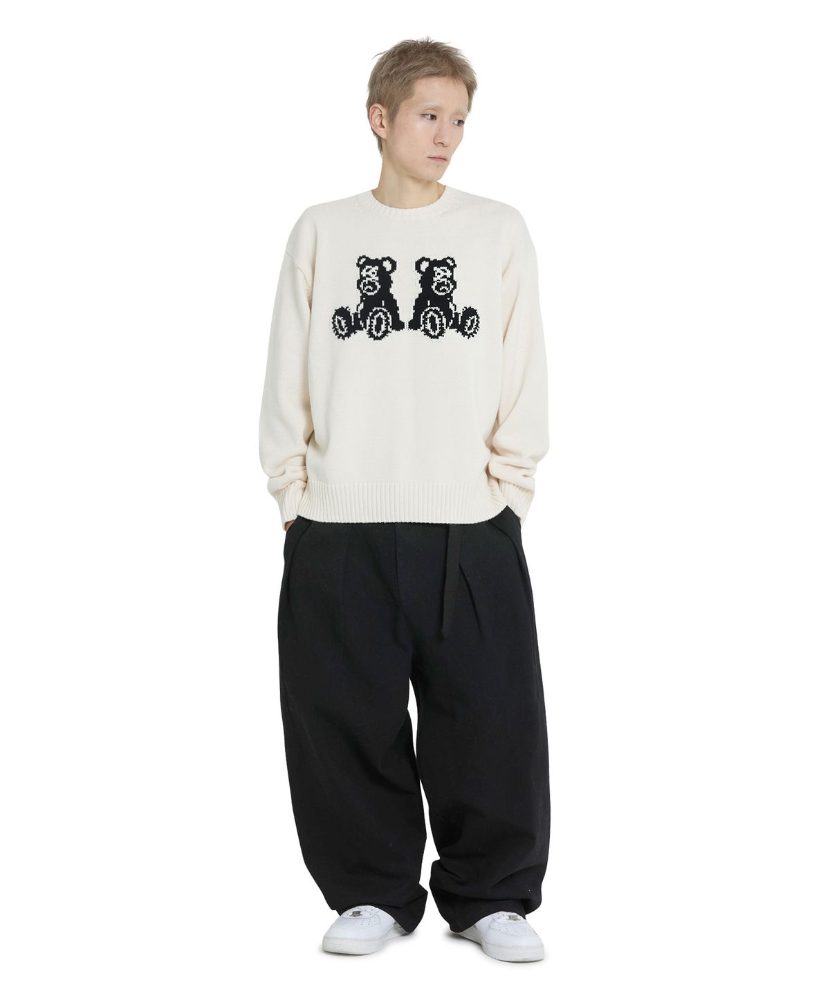 오픈야드(오와이)(OPENYARD(OY)) SEATED ODOLLY KNIT - IVORY