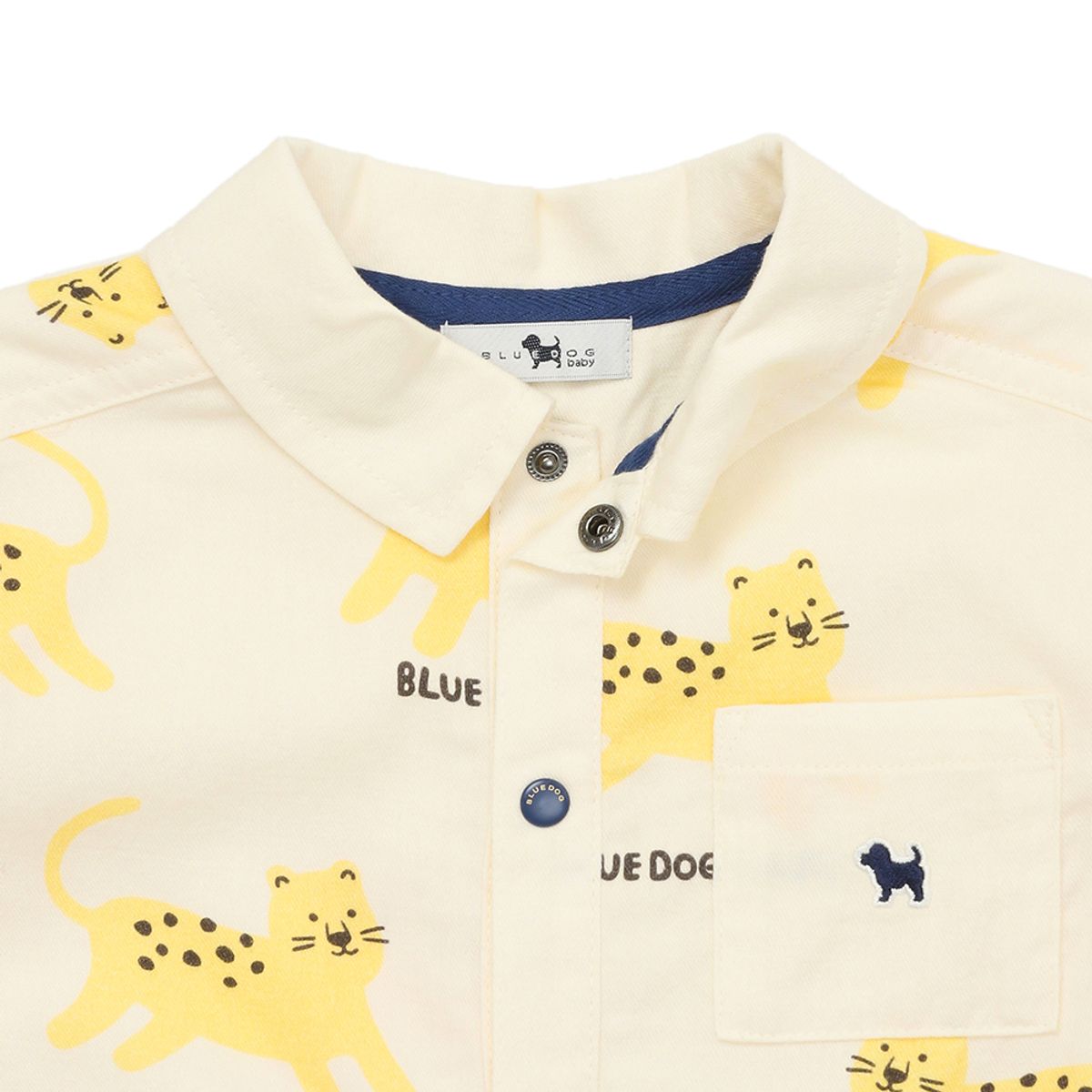 블루독 베이비(BLUEDOGBABY) 치타 올오버 셔츠 우주복 (45113-601-03)