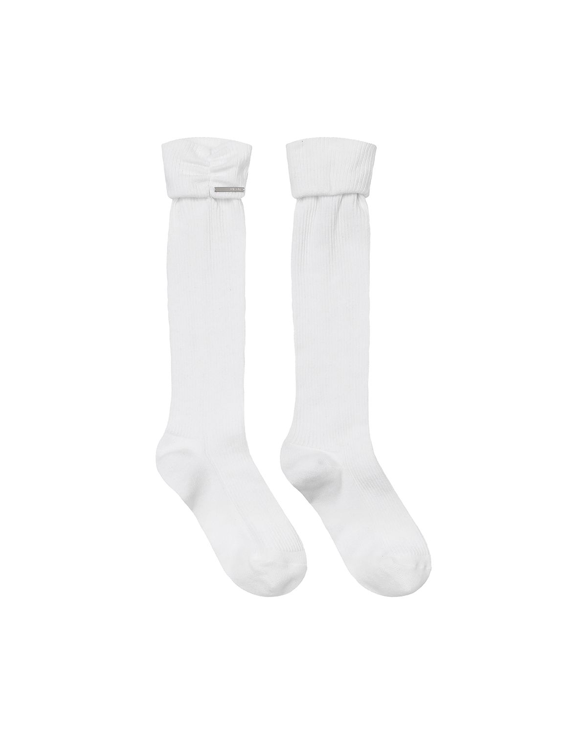 미세키서울(MISEKI SEOUL) Shirring knee socks IVORY