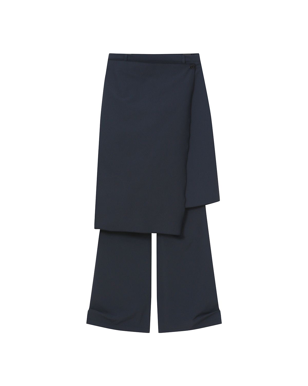 미세키서울(MISEKI SEOUL) Draped midi skirt pants SET CHARCOAL