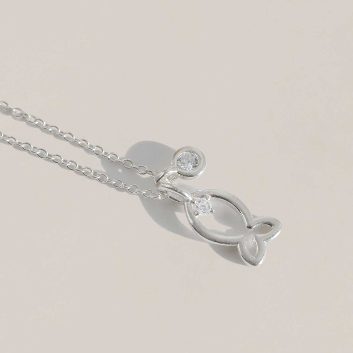 47베이지(47BAG) 925실버 행운 물고기 목걸이 브리사/ Brisa