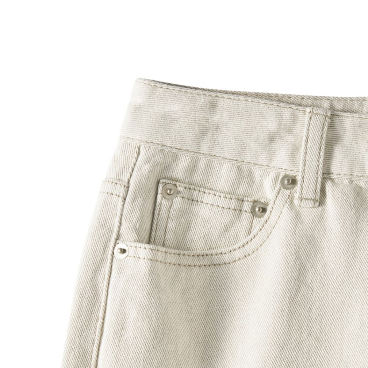 브롬톤 런던(BROMPTON LONDON) W 1975 STRAIGHT DENIM TROUSERS - IVORY (P251WDP461)