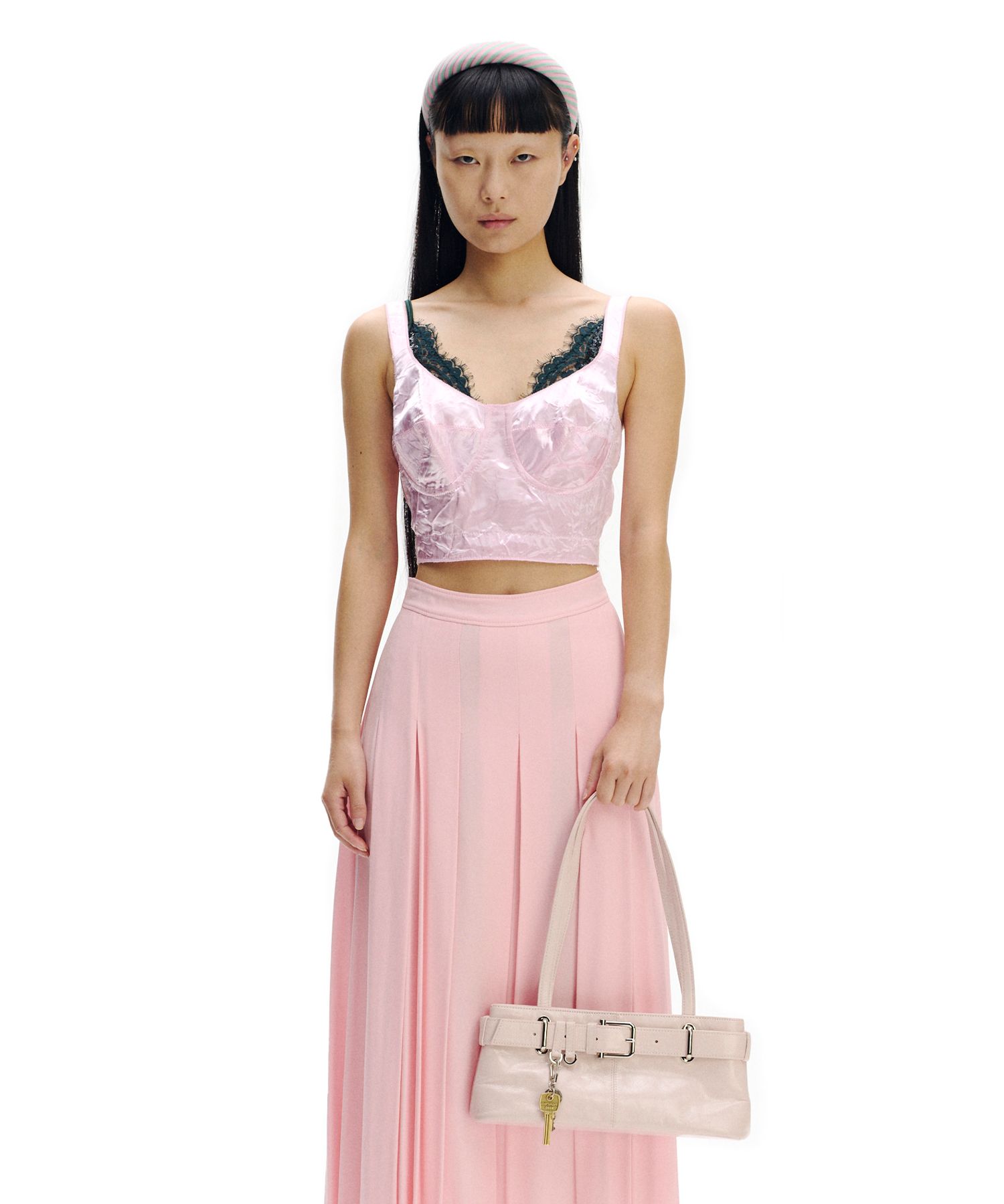 ショルダーバッグ・ポシェット Brocle Small Shoulder Bag - Osoi - Cotton - Pink OSOI - Small Brocle Leather Shoulder Bag OSOI