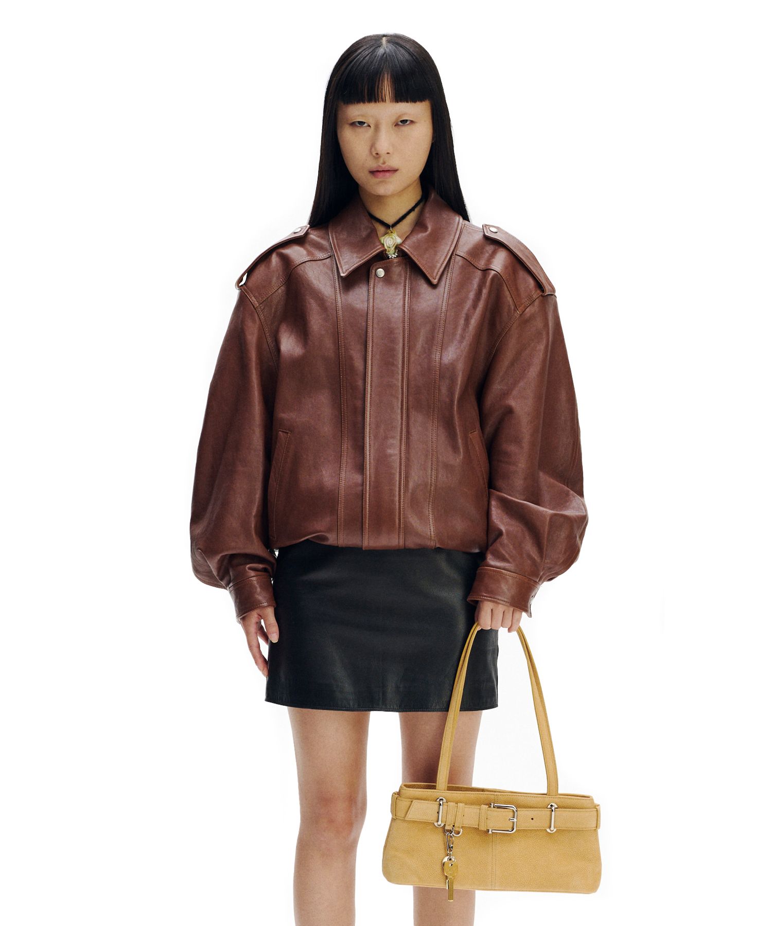 SHOULDER BROCLE MINI [NUBUCK CARAMEL]