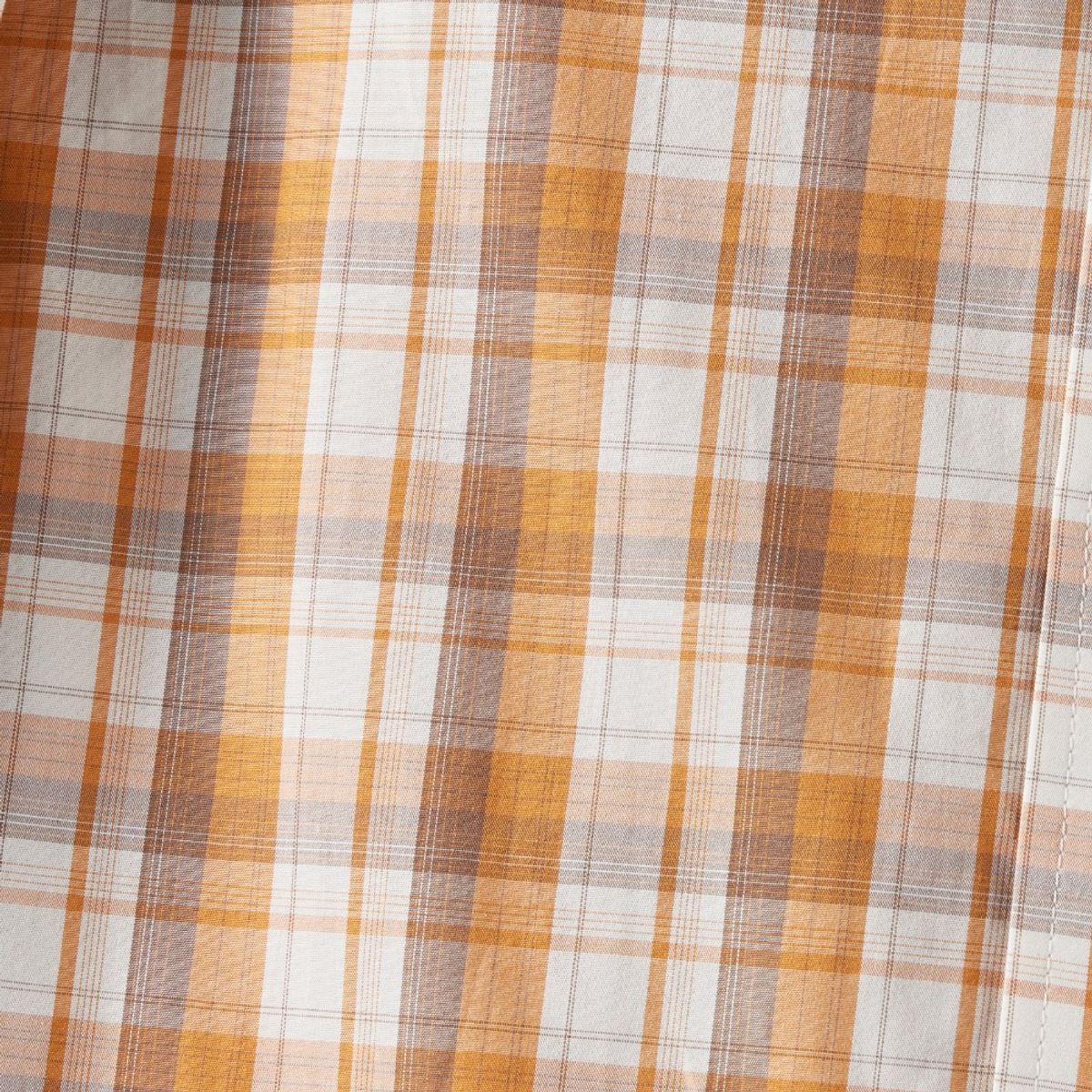 브롬톤 런던(BROMPTON LONDON) 1975 LONG SLEEVE CHEQUERED SHIRT - ORANGE (P251MSH403)