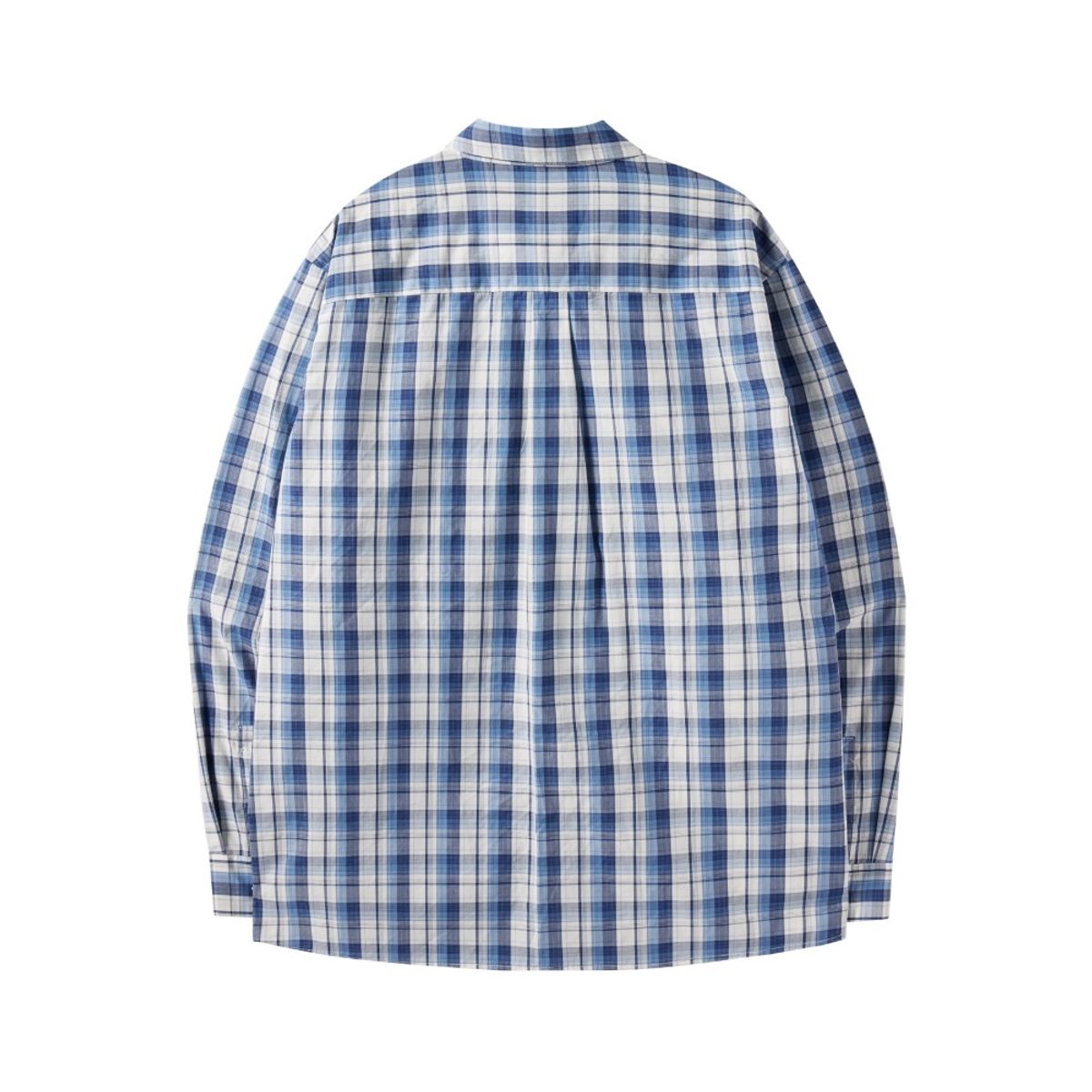 브롬톤 런던(BROMPTON LONDON) 1975 LONG SLEEVE CHEQUERED SHIRT - NAVY (P251MSH403)