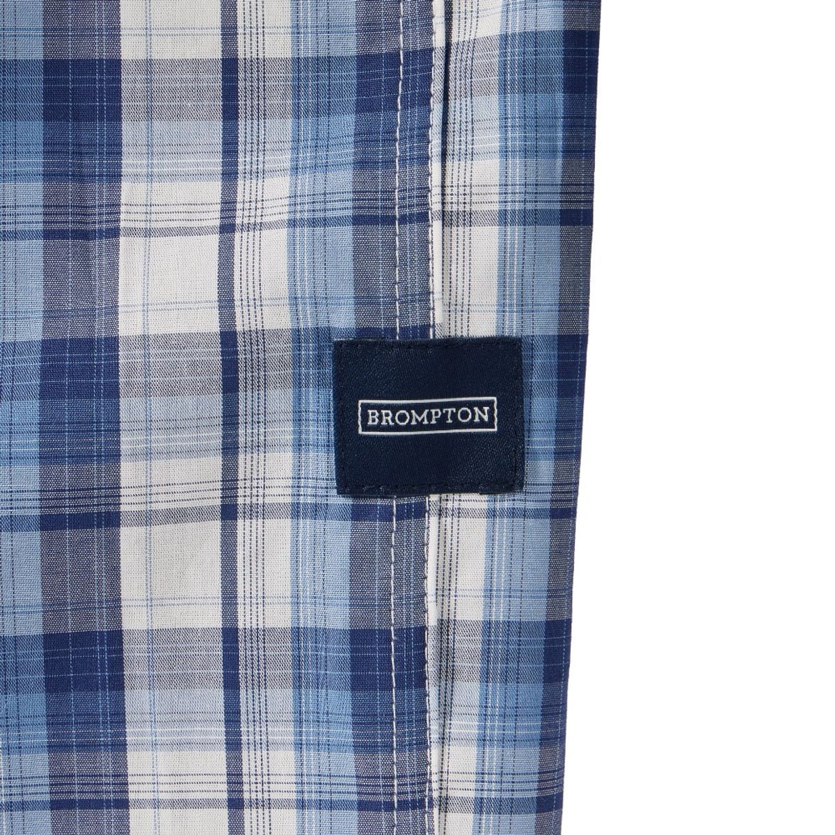 브롬톤 런던(BROMPTON LONDON) 1975 LONG SLEEVE CHEQUERED SHIRT - NAVY (P251MSH403)