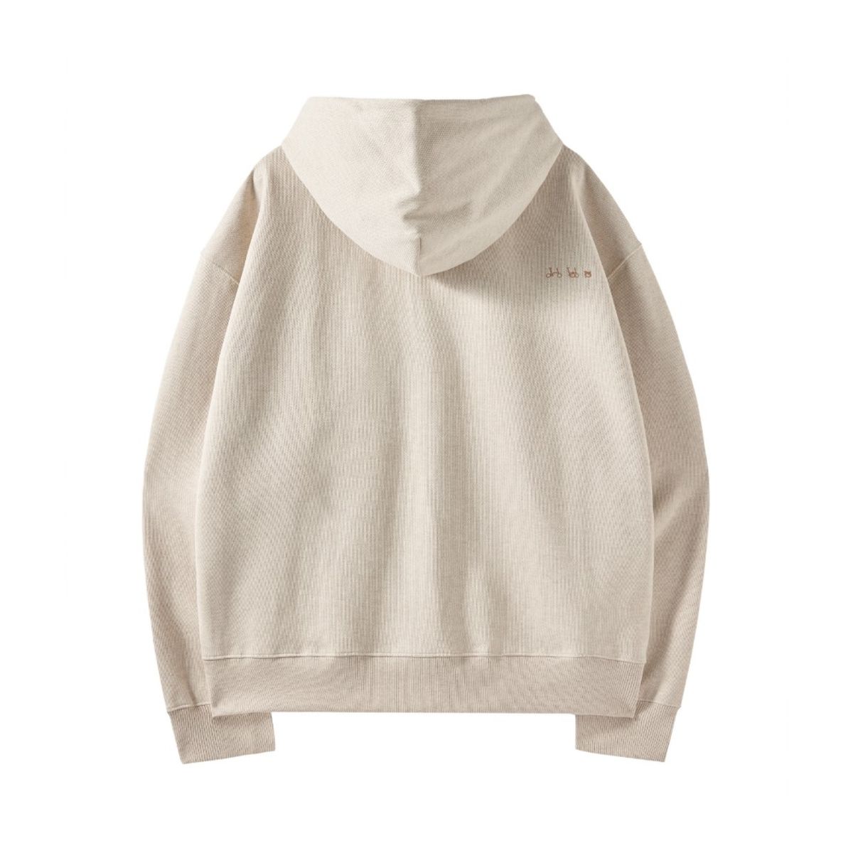 브롬톤 런던(BROMPTON LONDON) DIAGONAL JACQUARD HOOD FULL ZIP - OATMEAL (P251UFT460)