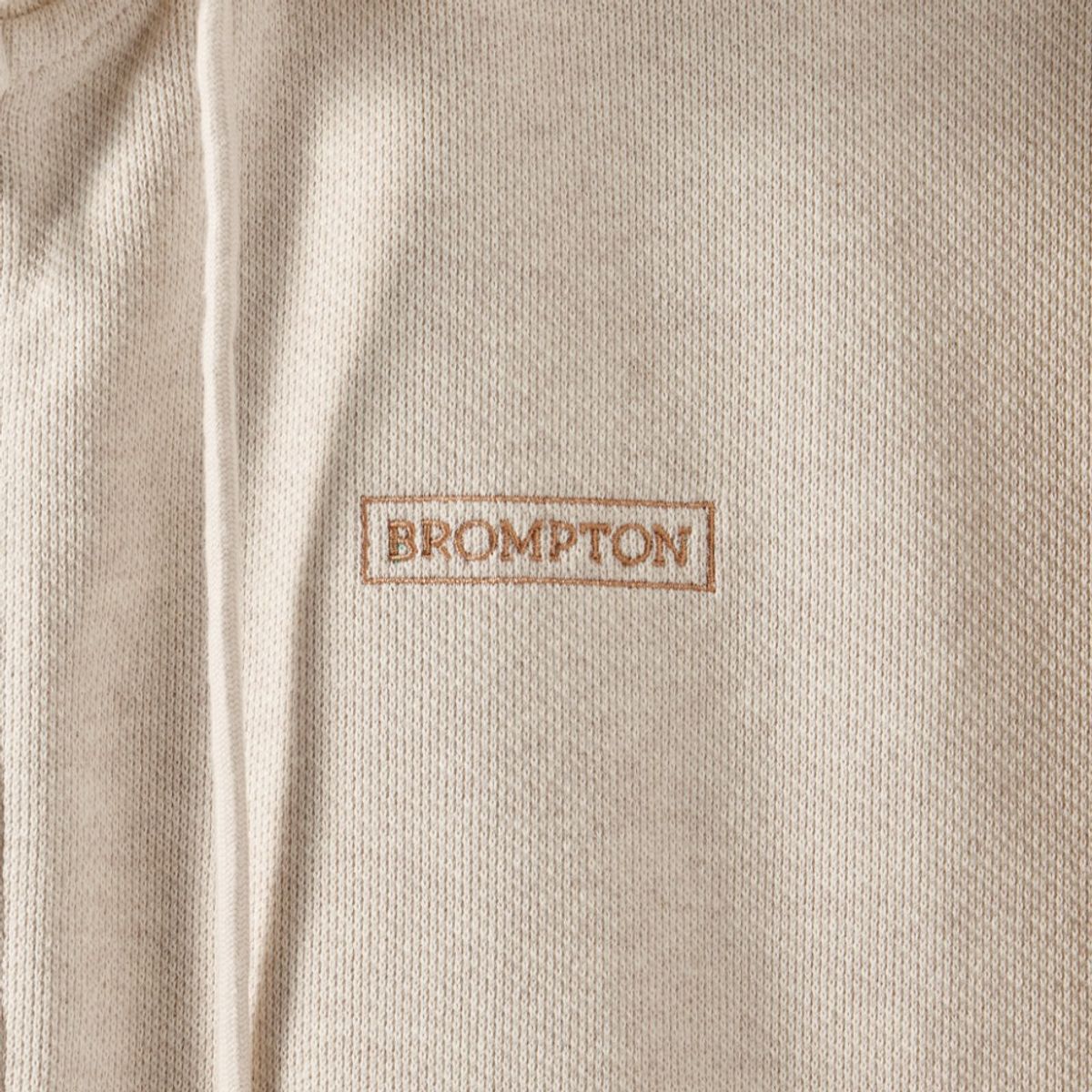브롬톤 런던(BROMPTON LONDON) DIAGONAL JACQUARD HOOD FULL ZIP - OATMEAL (P251UFT460)