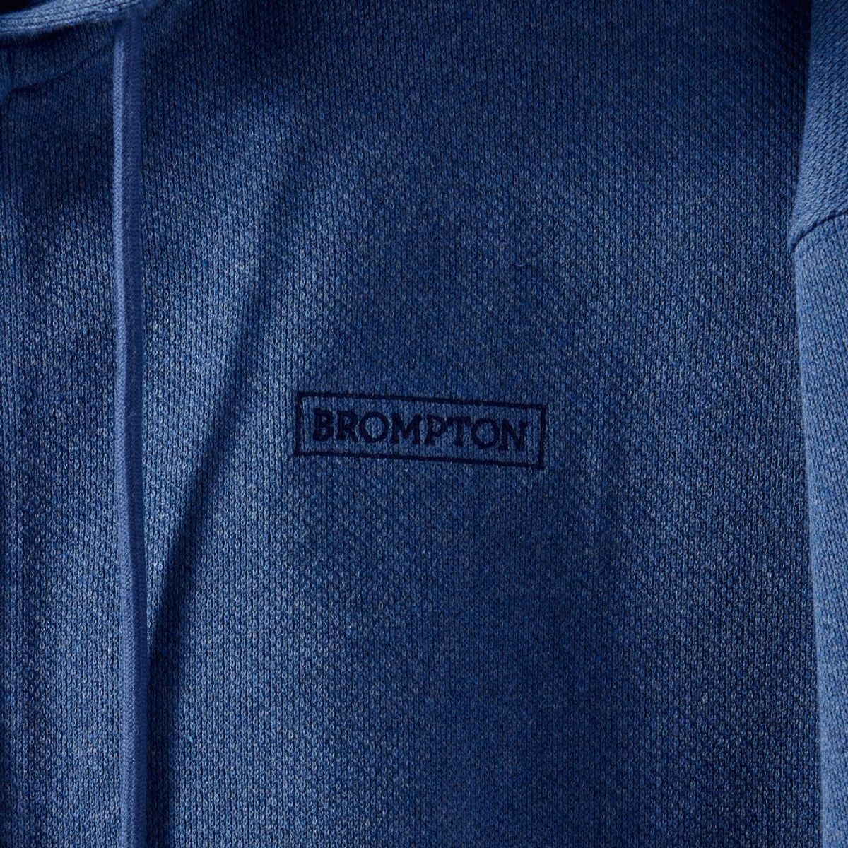브롬톤 런던(BROMPTON LONDON) DIAGONAL JACQUARD HOOD FULL ZIP - BLUE (P251UFT460)
