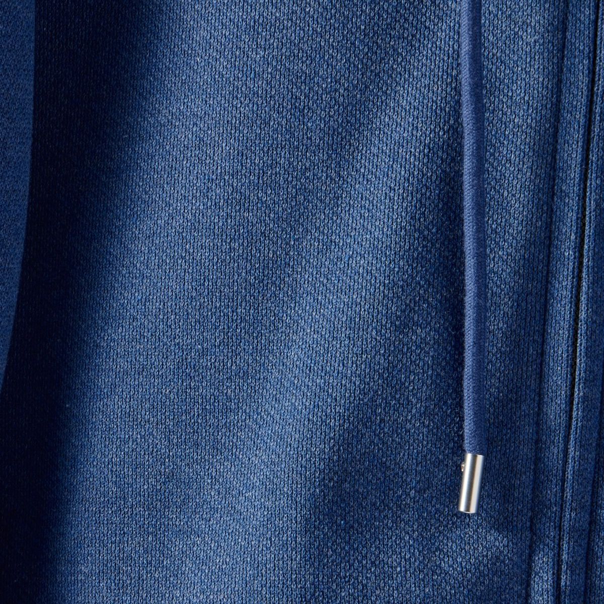 브롬톤 런던(BROMPTON LONDON) DIAGONAL JACQUARD HOOD FULL ZIP - BLUE (P251UFT460)