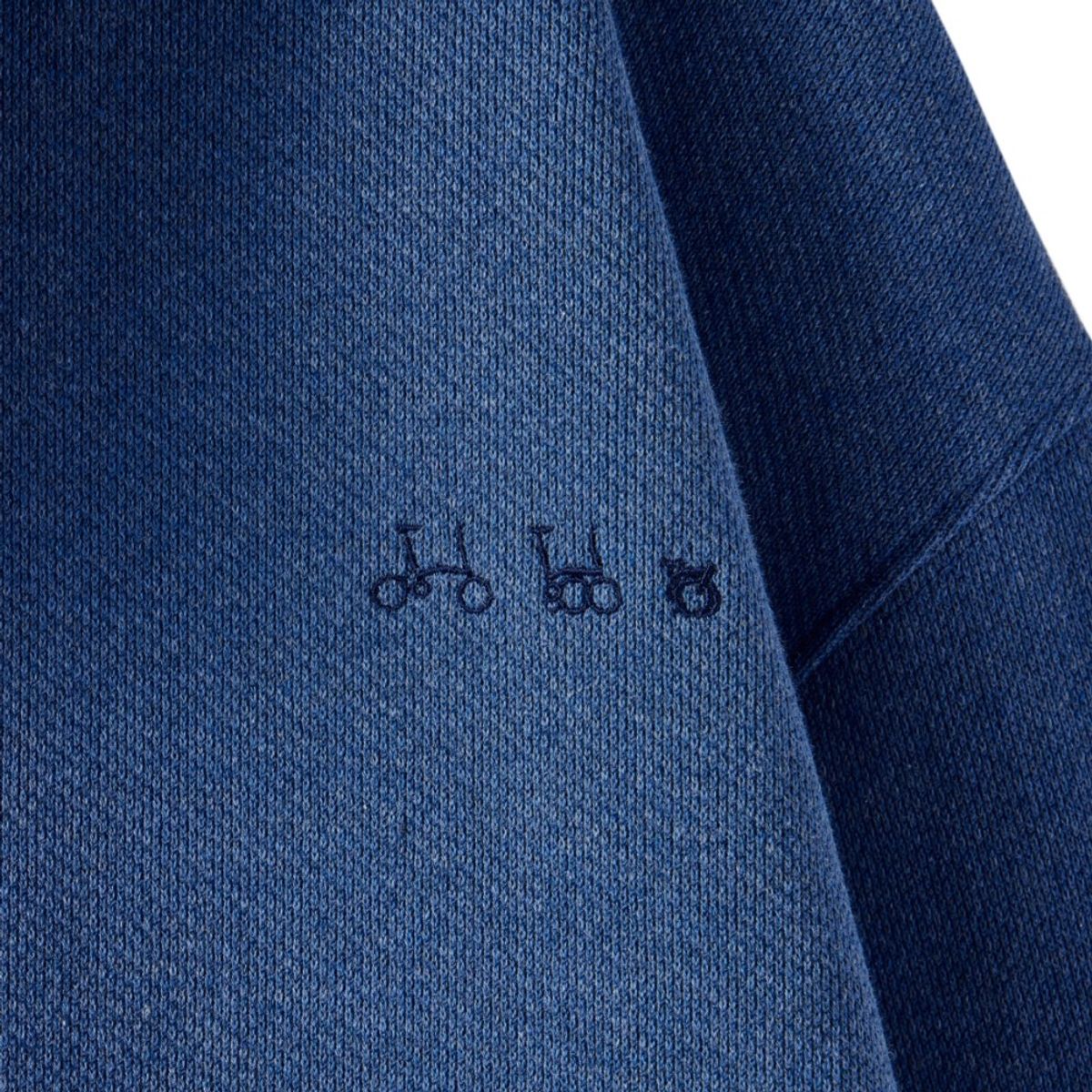 브롬톤 런던(BROMPTON LONDON) DIAGONAL JACQUARD HOOD FULL ZIP - BLUE (P251UFT460)