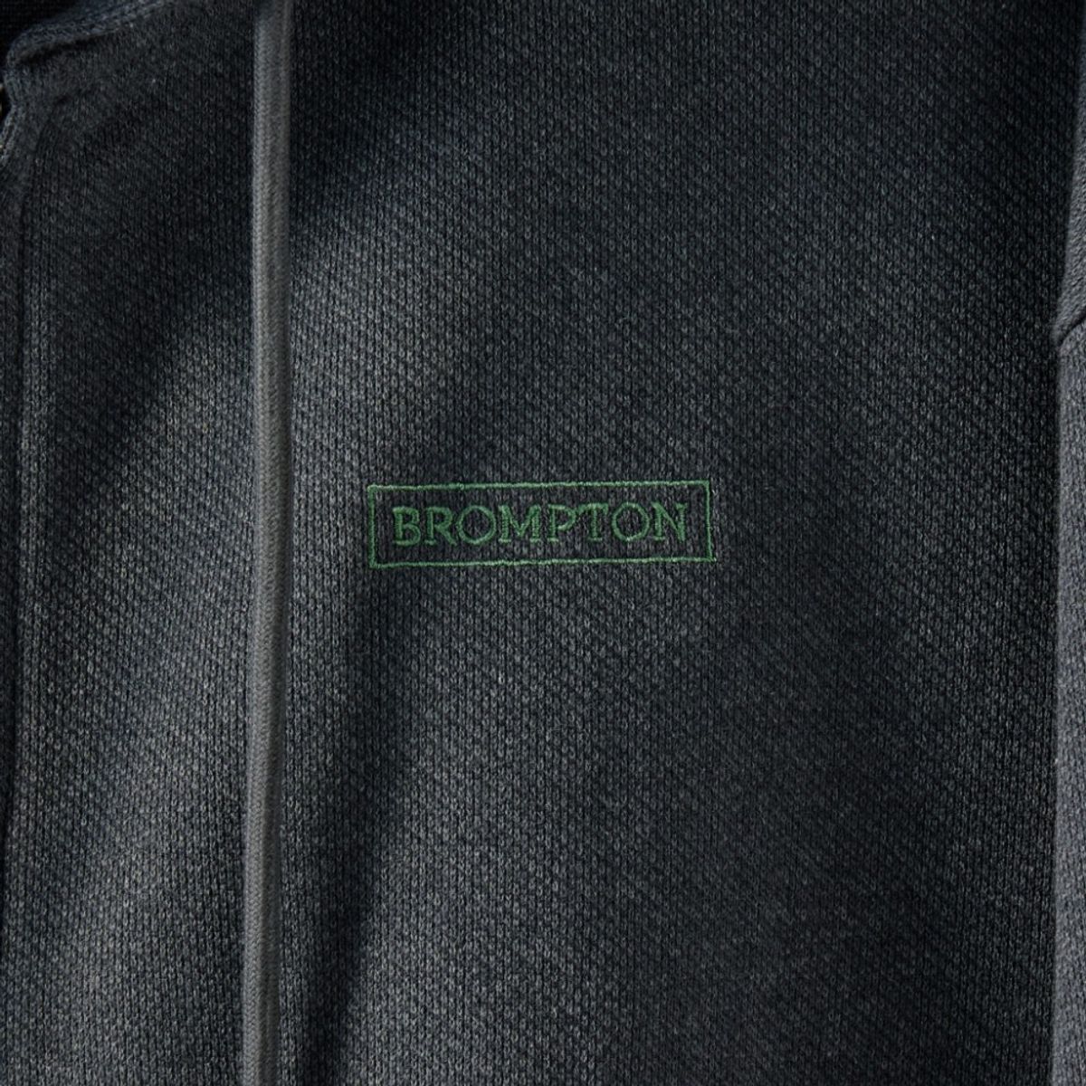 브롬톤 런던(BROMPTON LONDON) DIAGONAL JACQUARD HOOD FULL ZIP - CHARCOAL (P251UFT460)