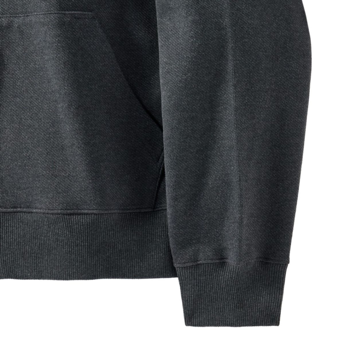 브롬톤 런던(BROMPTON LONDON) DIAGONAL JACQUARD HOOD FULL ZIP - CHARCOAL (P251UFT460)