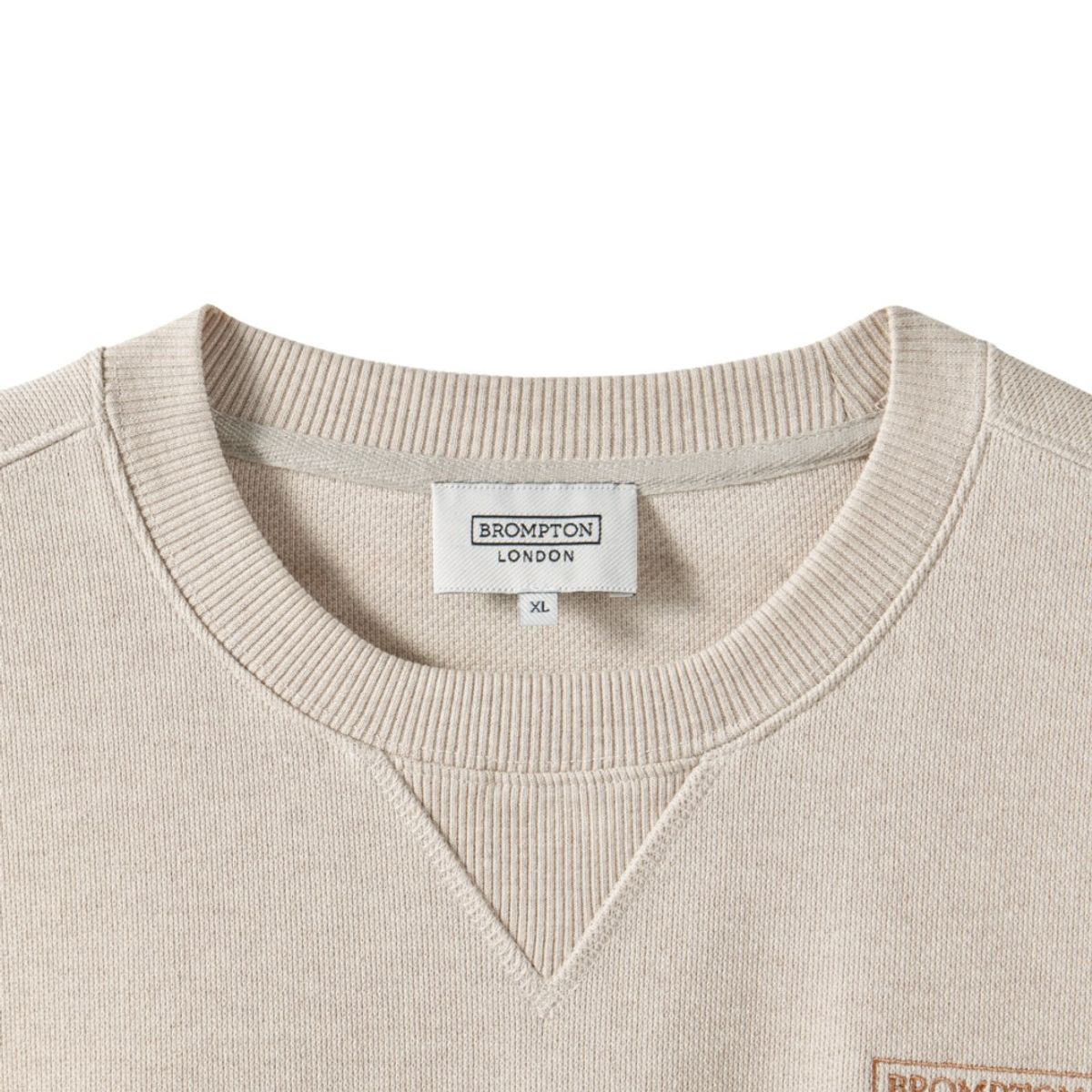 브롬톤 런던(BROMPTON LONDON) DIAGONAL JACQUARD SWEATSHIRT - OATMEAL (P251USW460)