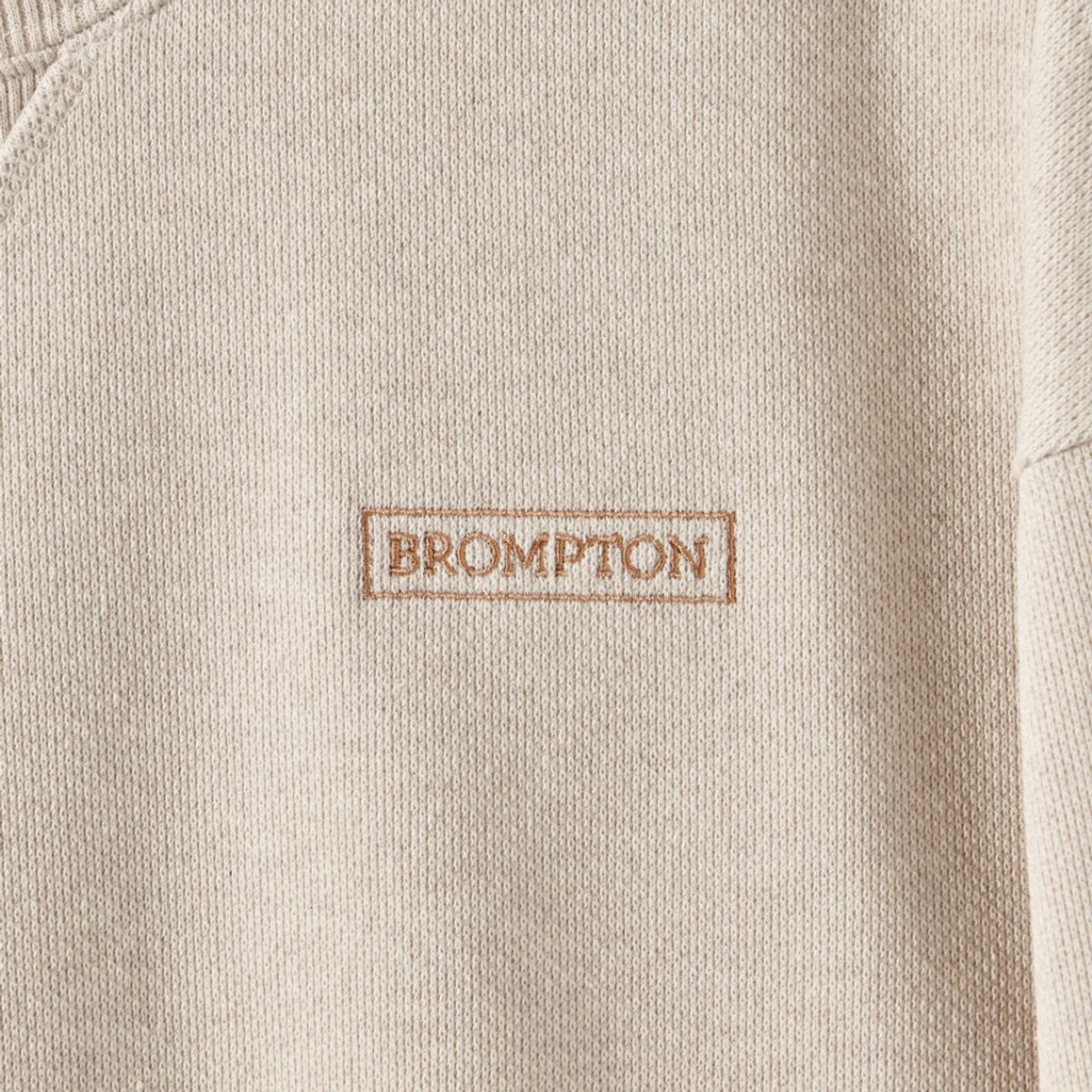 브롬톤 런던(BROMPTON LONDON) DIAGONAL JACQUARD SWEATSHIRT - OATMEAL (P251USW460)