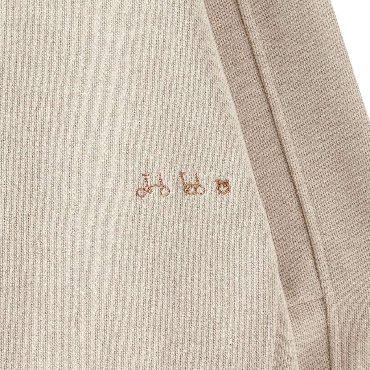 브롬톤 런던(BROMPTON LONDON) DIAGONAL JACQUARD SWEATSHIRT - OATMEAL (P251USW460)