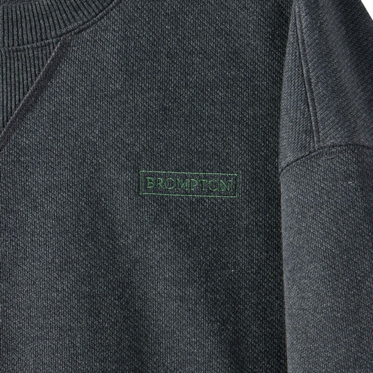 브롬톤 런던(BROMPTON LONDON) DIAGONAL JACQUARD SWEATSHIRT - CHARCOAL (P251USW460)