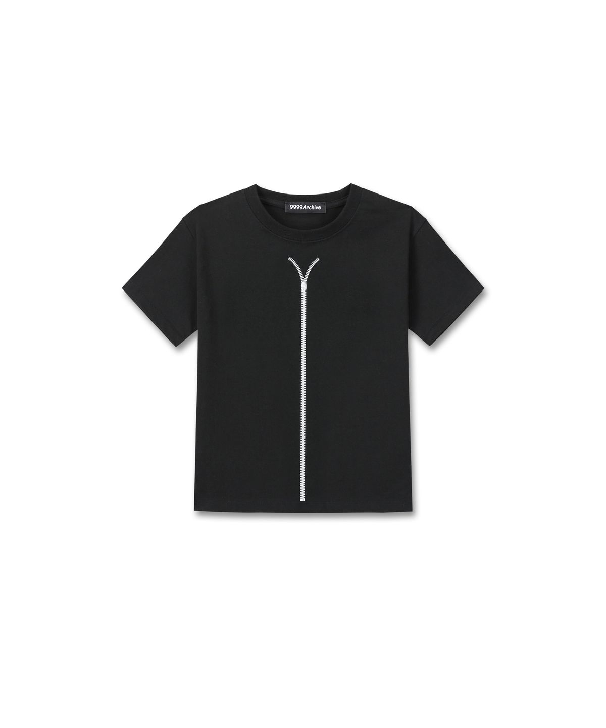 9999아카이브(9999ARCHIVE) 9 Zipper Print T
