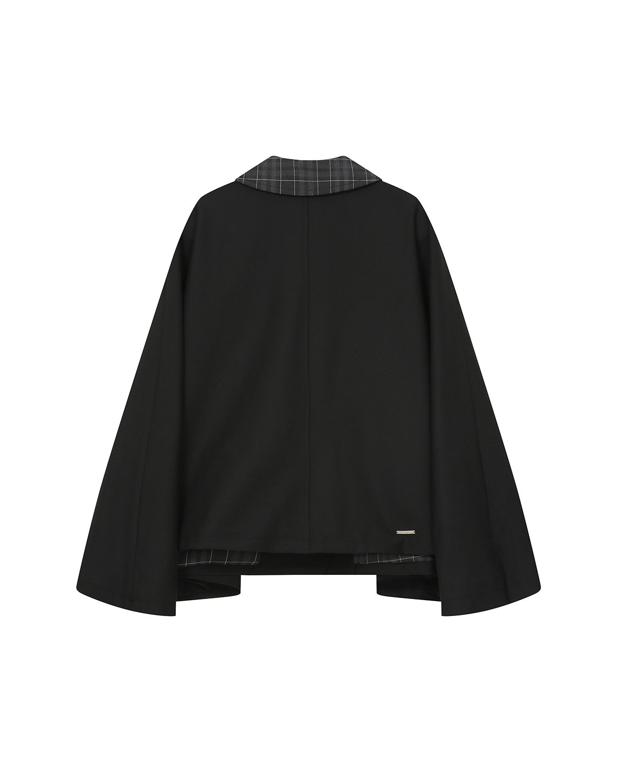 미세키서울(MISEKI SEOUL) Check cape jacket BLACK