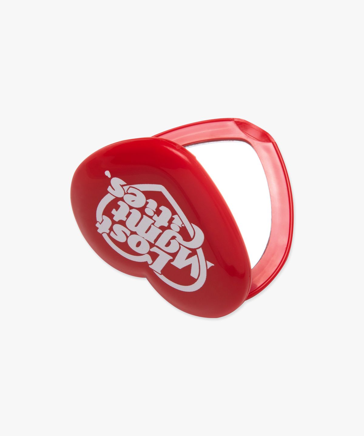 엘엠씨(LMC) HEART TYPO HAND MIRROR red