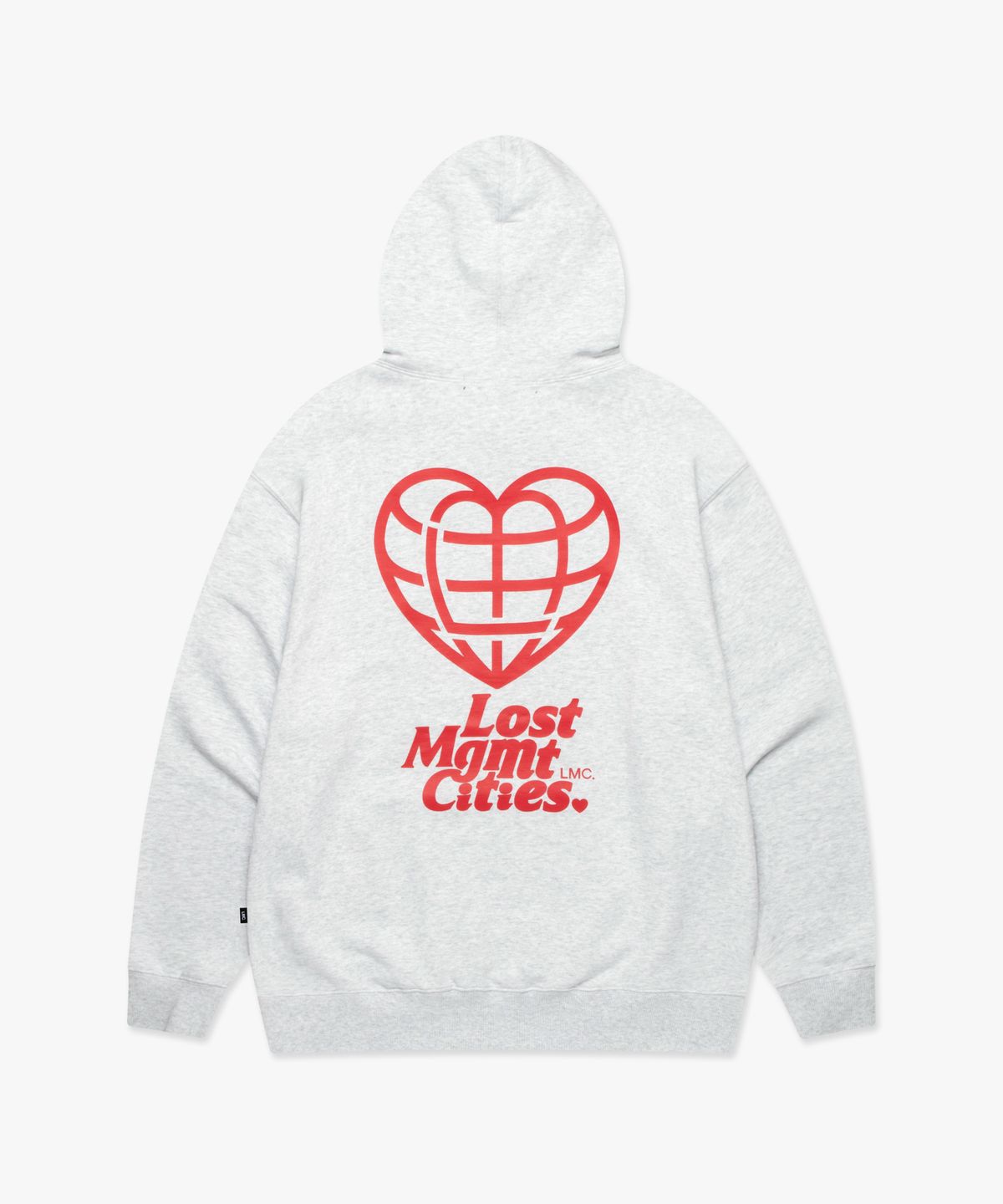 엘엠씨(LMC) HEART GLOBE HOODIE light heather gray