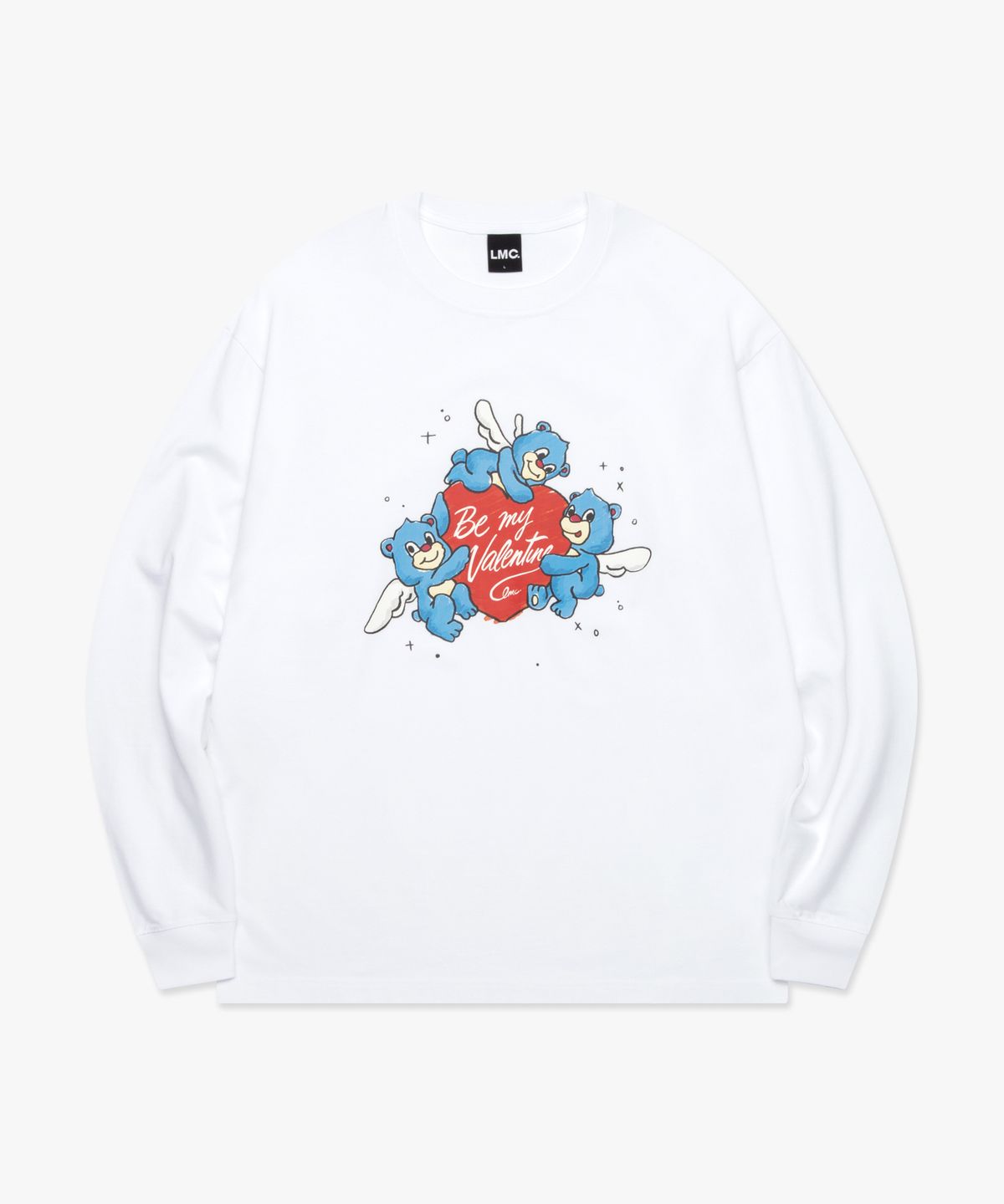 엘엠씨(LMC) HEART BEAR LONG SLV TEE white