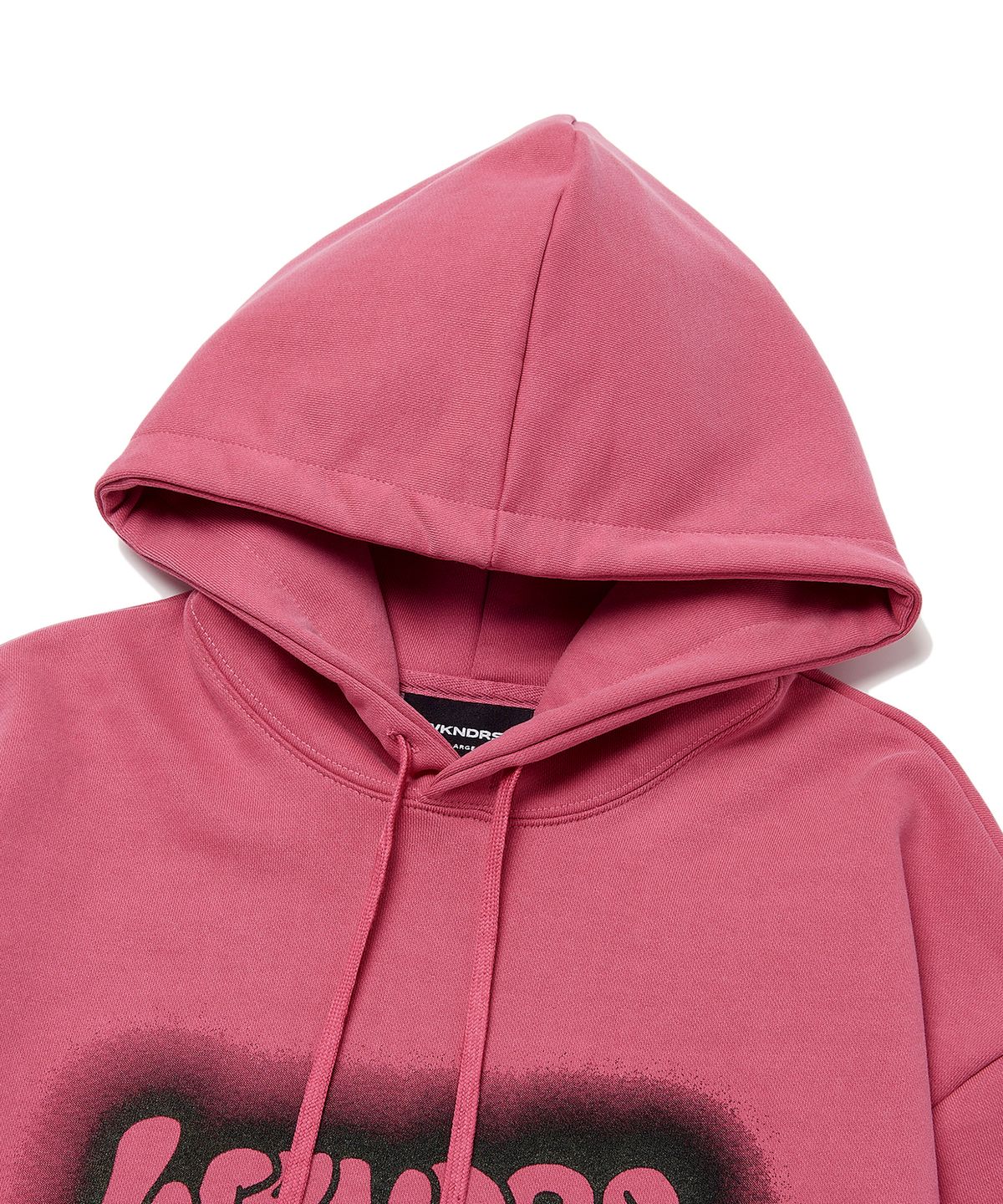 위캔더스(WKNDRS) STENCIL LOGO HOODIE (PINK)