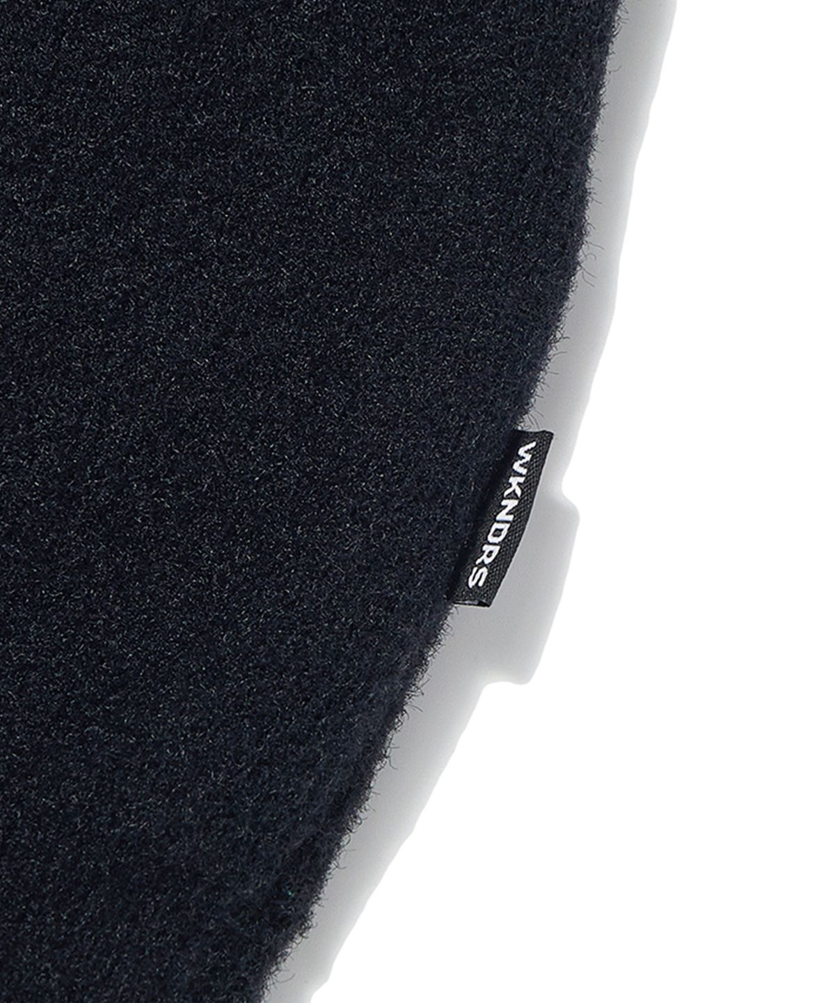 위캔더스(WKNDRS) HAIRY KNIT ZIPUP HOODIE (BLACK)