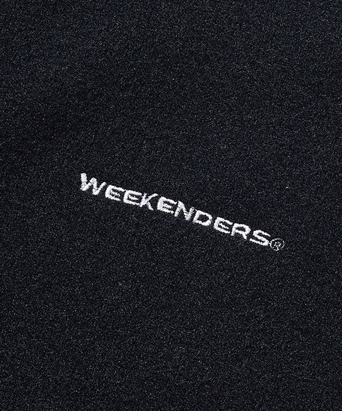 위캔더스(WKNDRS) HAIRY KNIT ZIPUP HOODIE (BLACK)