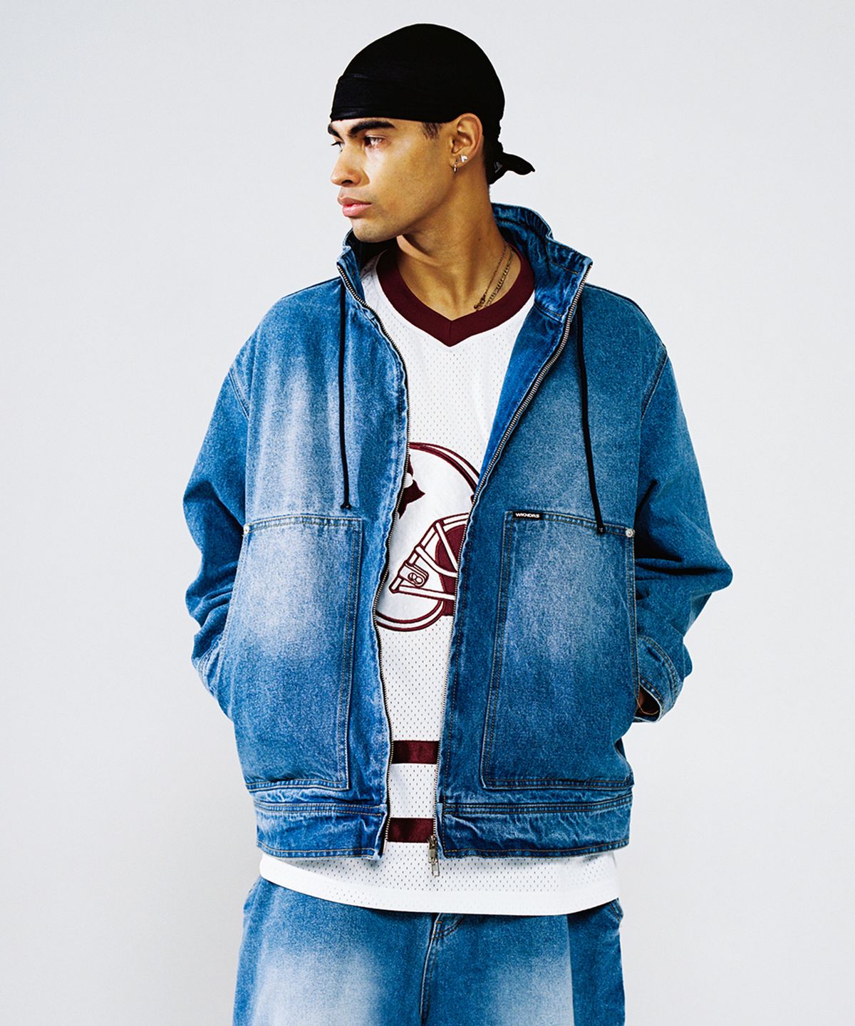 위캔더스(WKNDRS) DRAGGY WORK JK (DENIM)