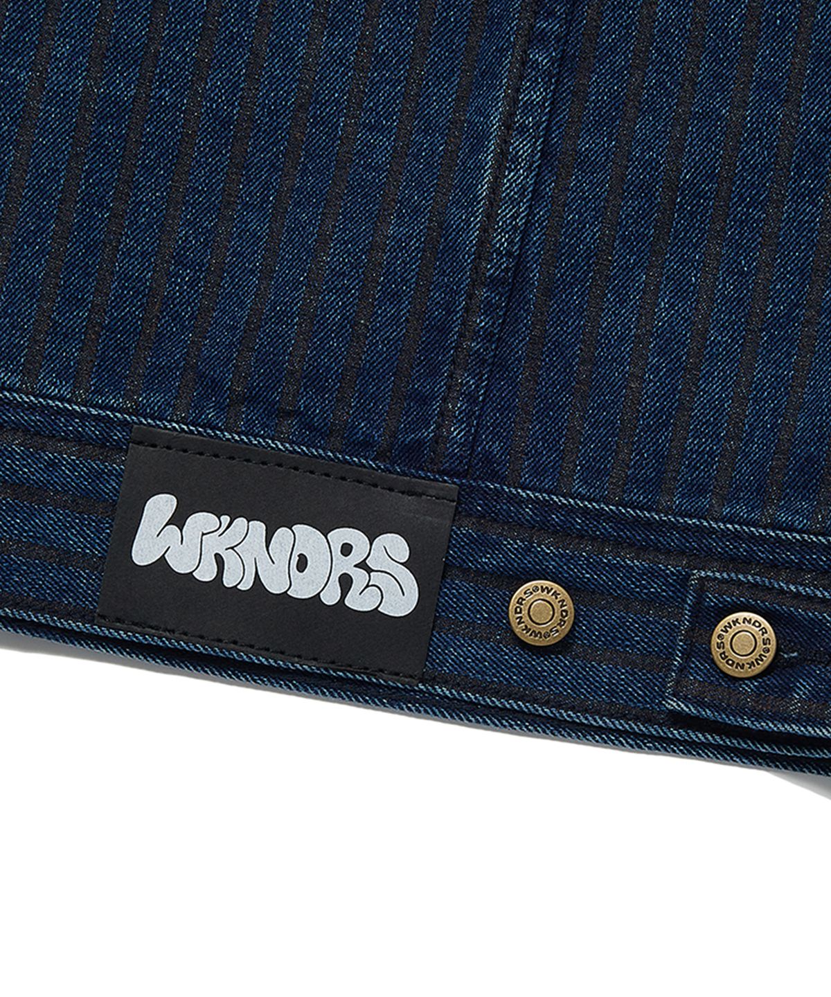 위캔더스(WKNDRS) STRIPE TRUCKER JK (DENIM)