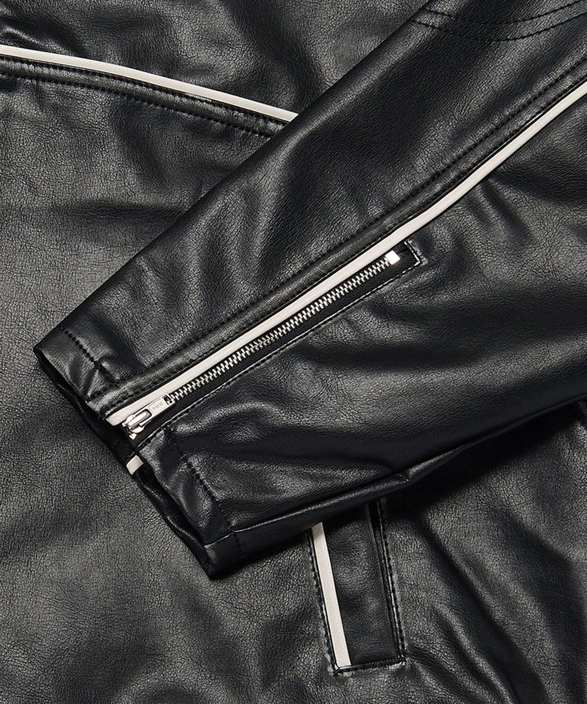 위캔더스(WKNDRS) WASHED LEATHER JK (BLACK)