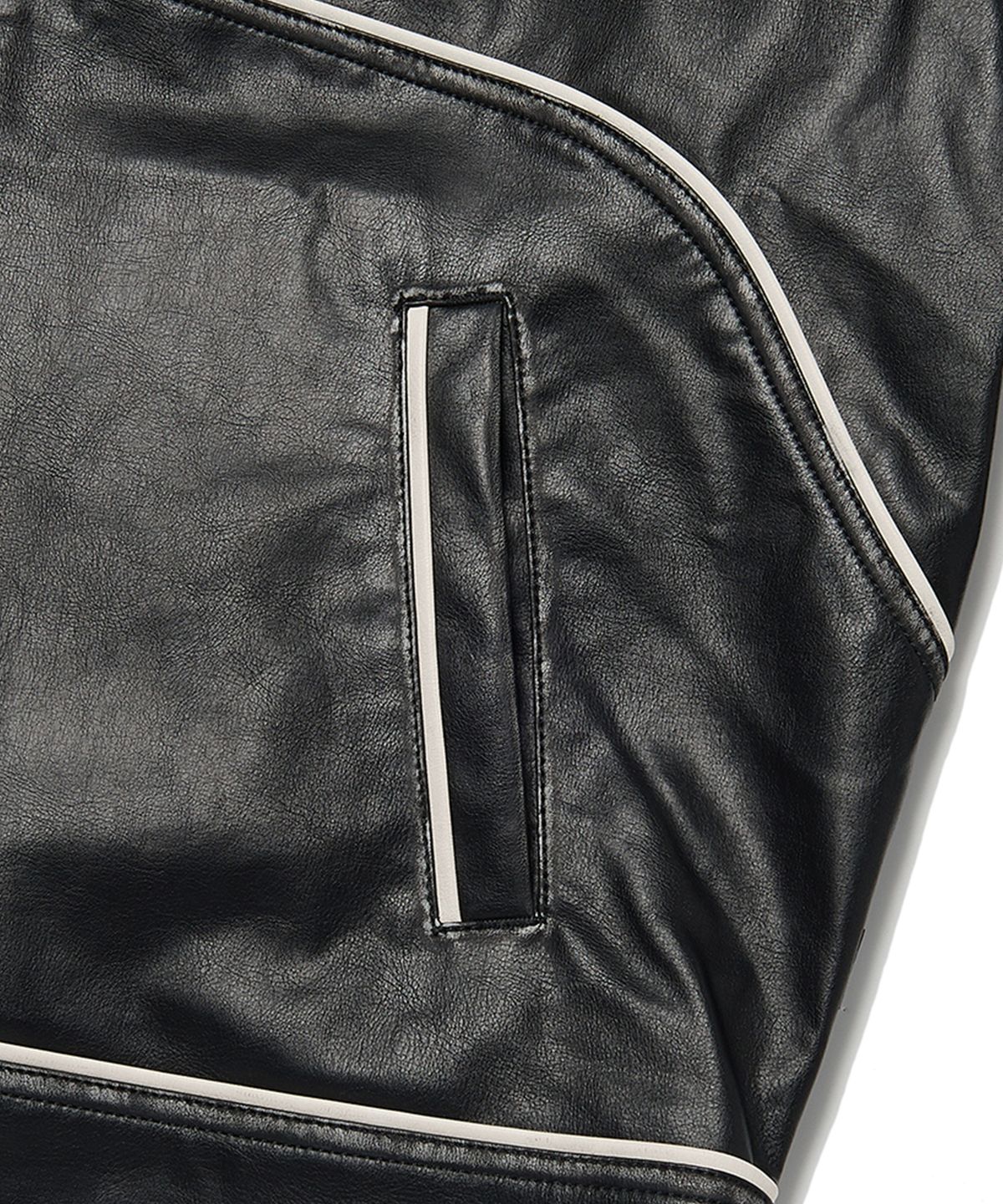 위캔더스(WKNDRS) WASHED LEATHER JK (BLACK)
