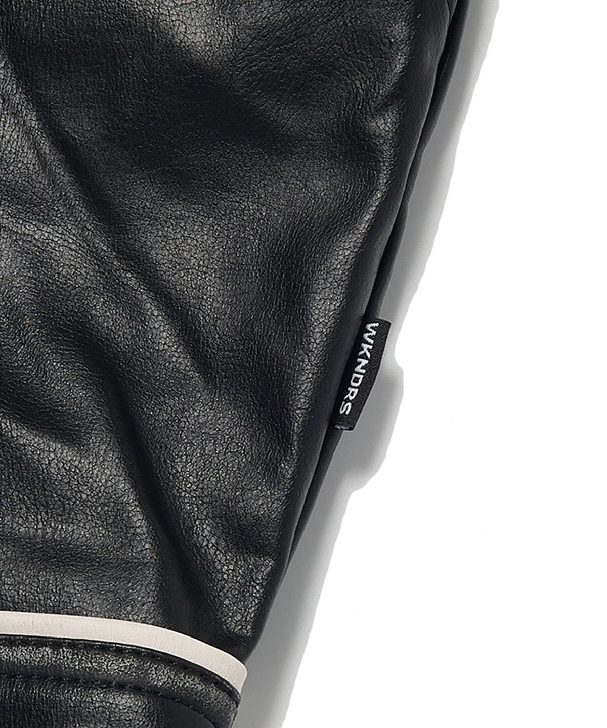 위캔더스(WKNDRS) WASHED LEATHER JK (BLACK)