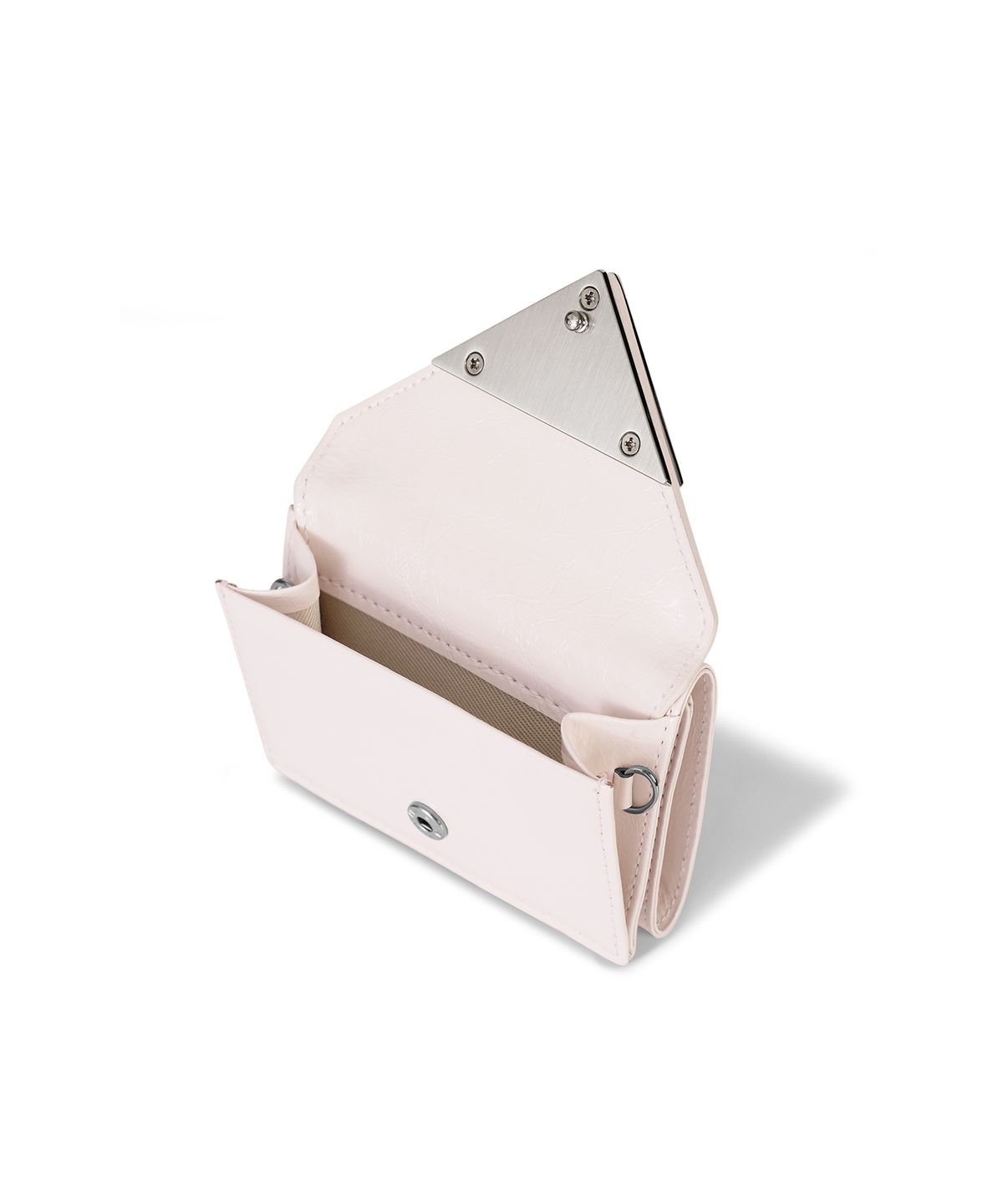 페넥(FENNEC) CRINKLE TRIANGLE TRIPLE WALLET - BLOSSOM