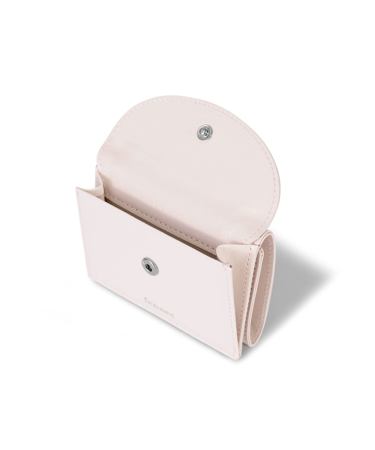 페넥(FENNEC) CRINKLE HALFMOON MINI WALLET - BLOSSOM