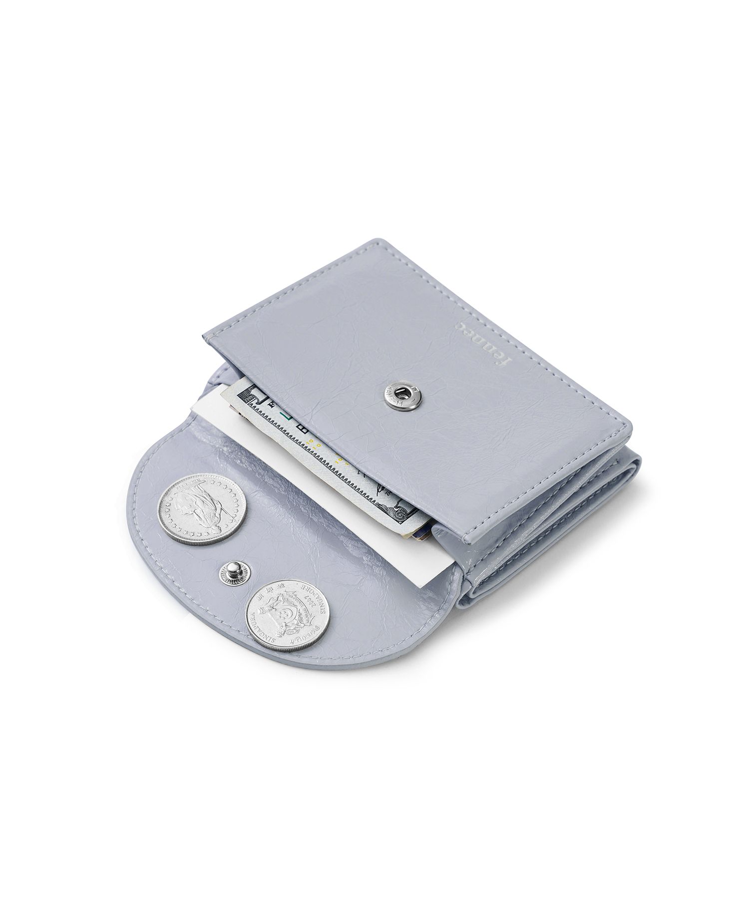 ★Fennec★ CRINKLE HALFMOON MINI WALLET MISTY LAVENDER FM1W CRINKLE HALFMOON MINI WALLET - MISTY LAVENDER - Fennec