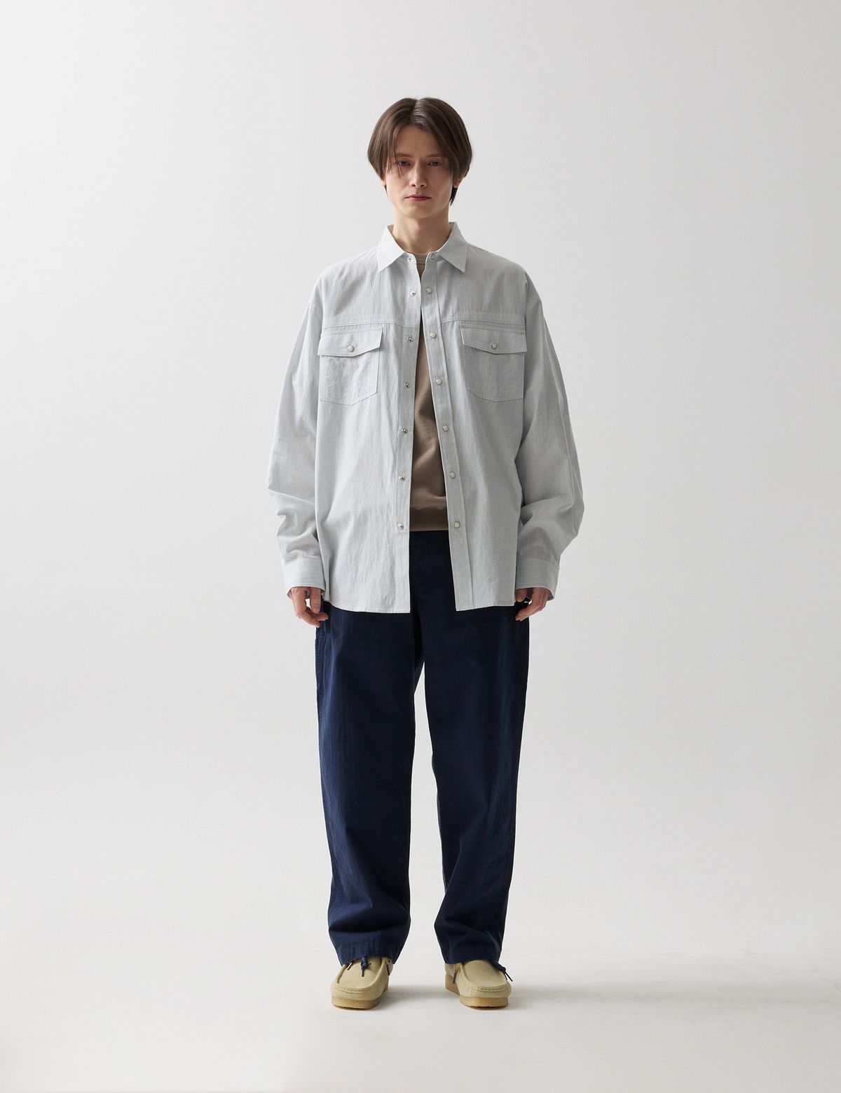 네이머클로딩(NAMERCLOTHING) HBT WORK PANTS DEEP BLUE