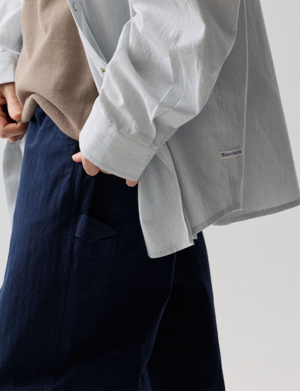 네이머클로딩(NAMERCLOTHING) HBT WORK PANTS DEEP BLUE