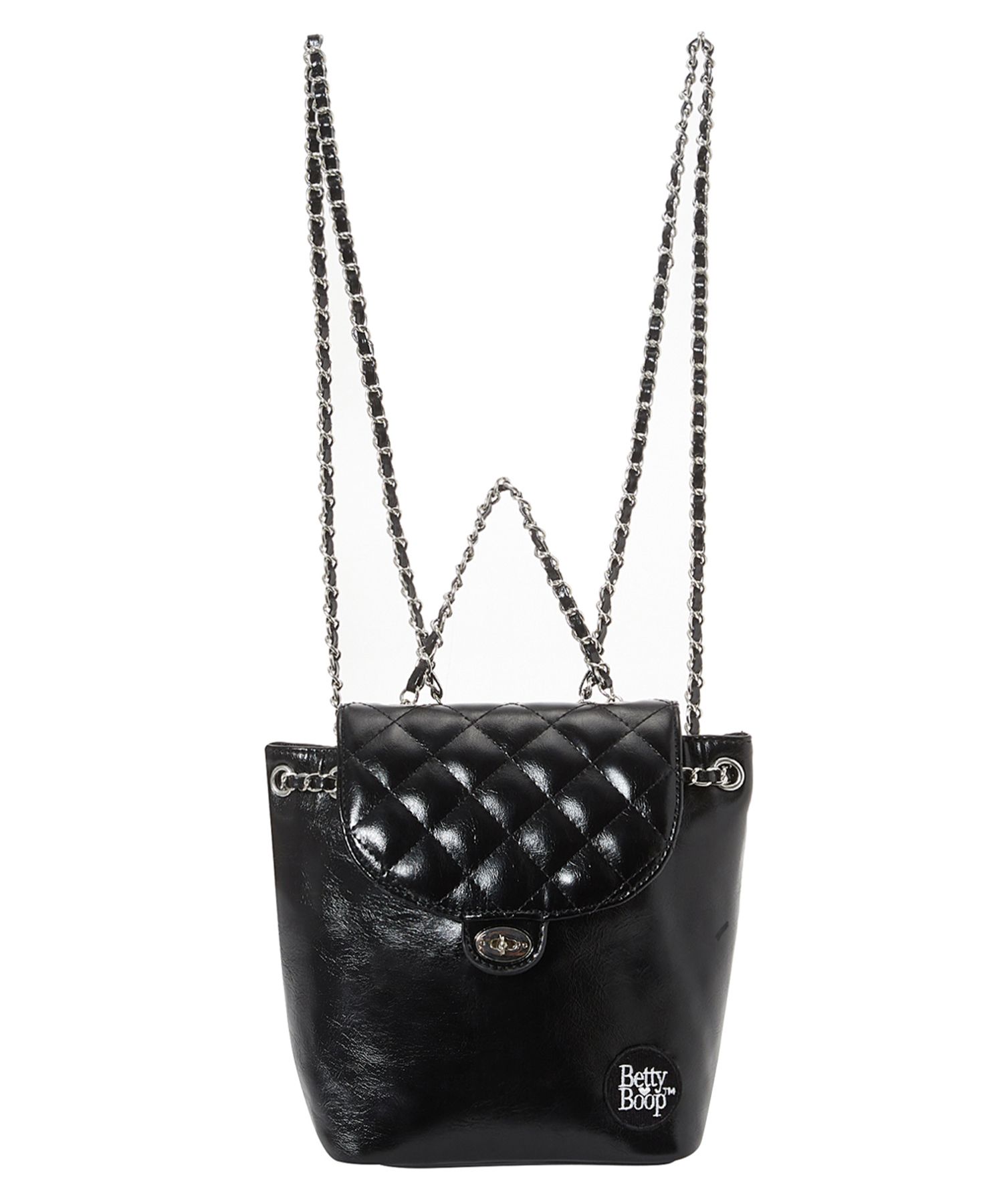 バックパック・リュック [ULKIN CANVAS x Betty Boop] Quilting Chain Mini Backpack MUSINSA | ULKIN CANVAS Betty Boop Quilted Chain Mini
