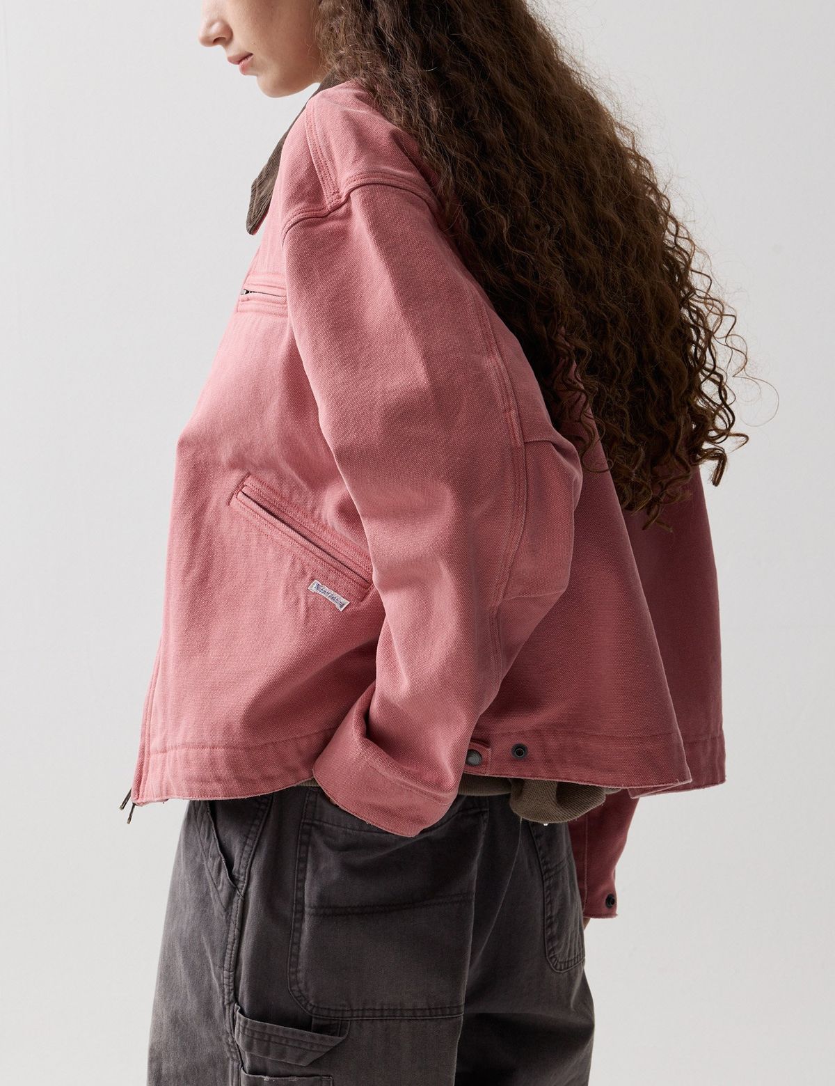 네이머클로딩(NAMERCLOTHING) 25SS HARD FADED WORK JACKET PINK