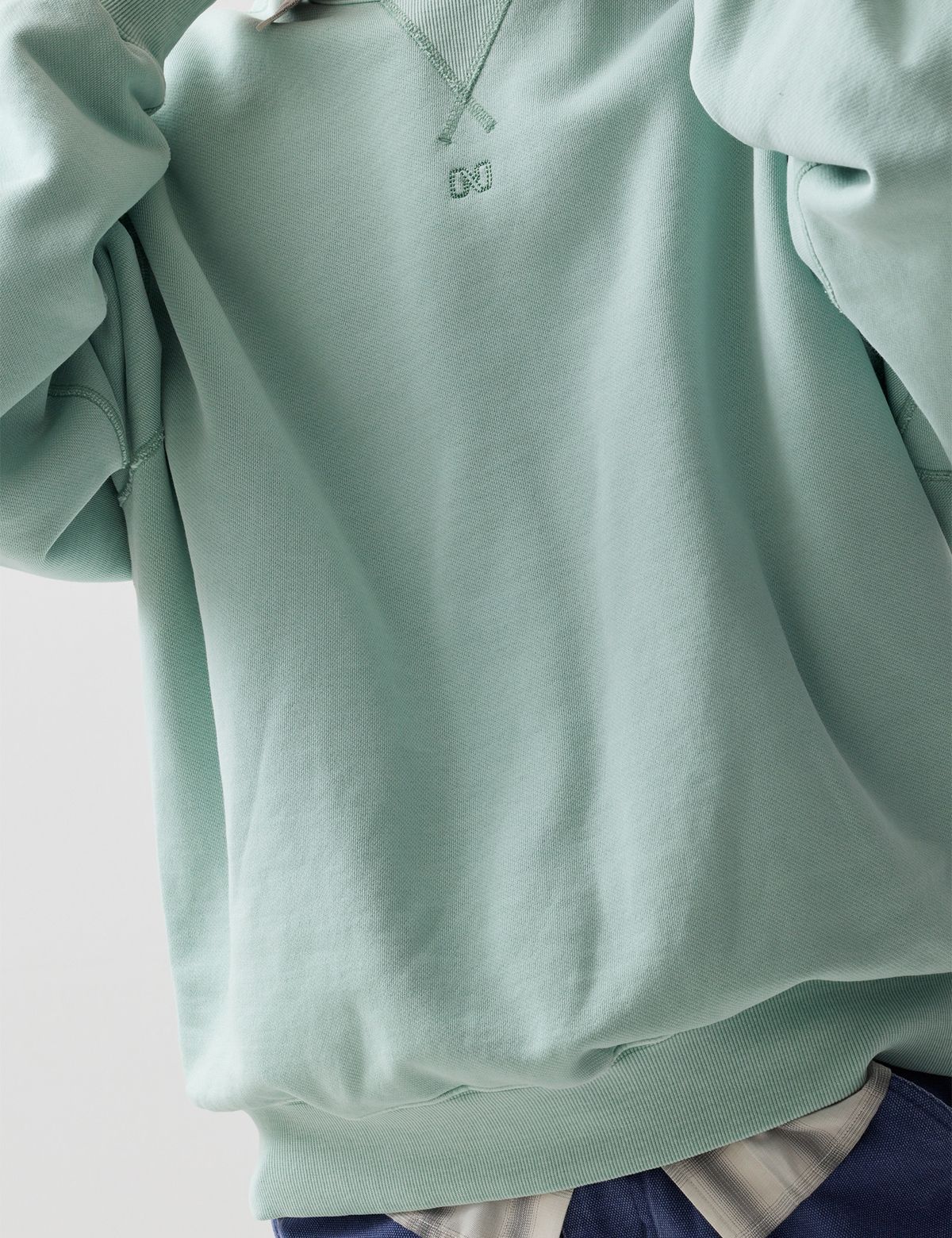 네이머클로딩(NAMERCLOTHING) DYED SYMBOL LOGO SWEATSHIRTS MINT