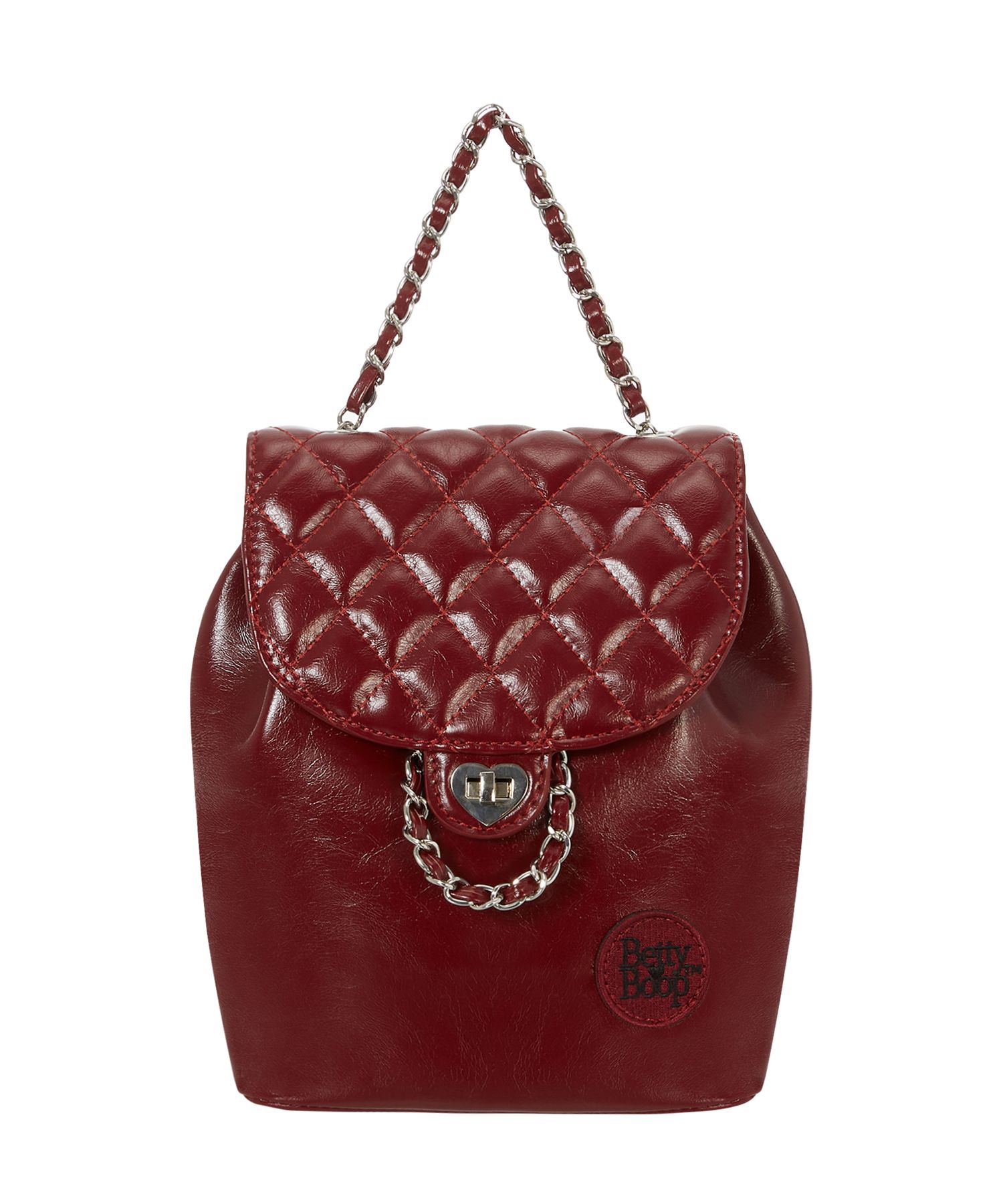 バックパック・リュック [ULKIN CANVAS x Betty Boop] Quilting Chain Mini Backpack MUSINSA | ULKIN CANVAS Betty Boop Quilted Chain Mini