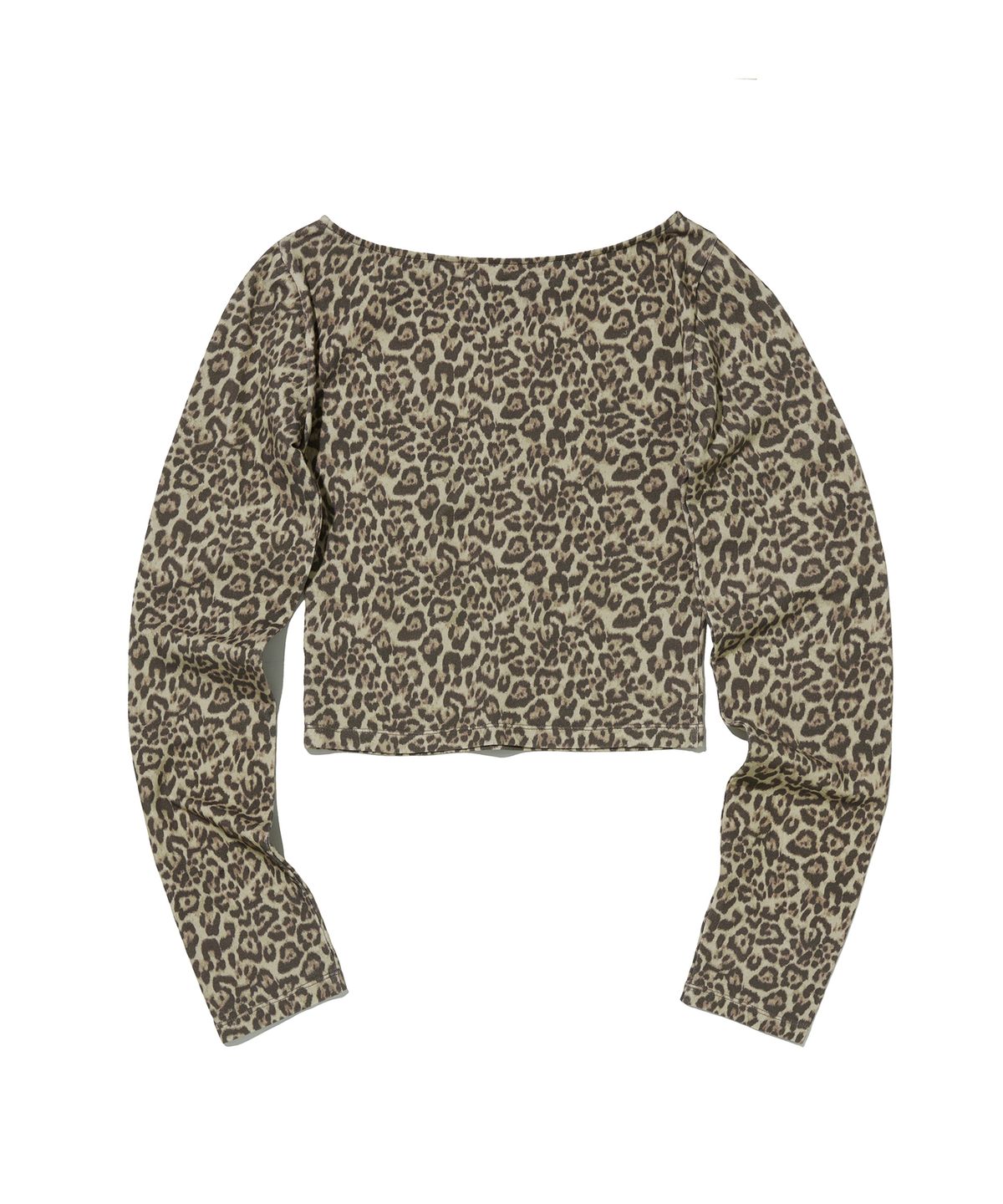 스웨이드(SUADE) PATTERN CROP TEE [LEOPARD]