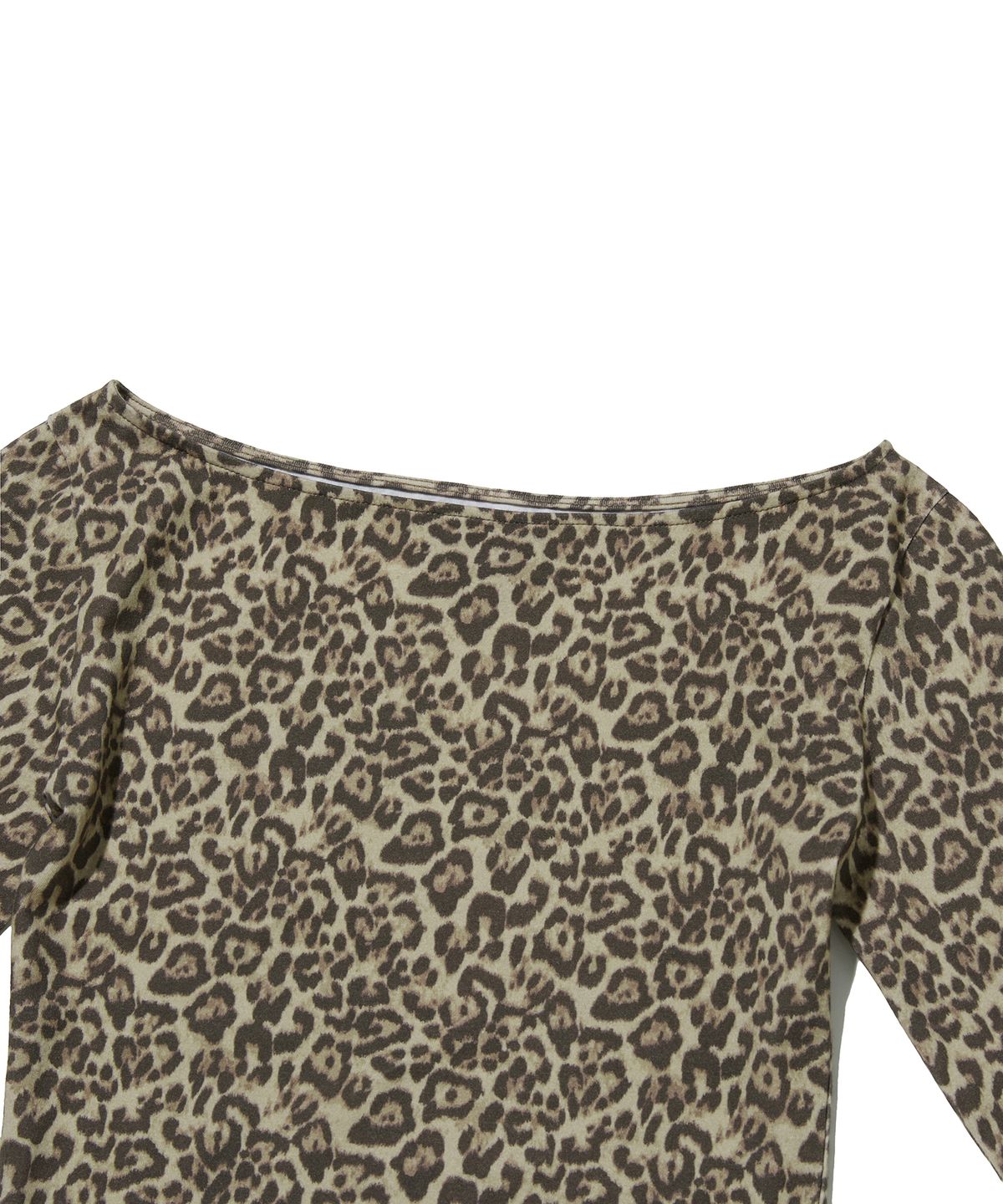 스웨이드(SUADE) PATTERN CROP TEE [LEOPARD]