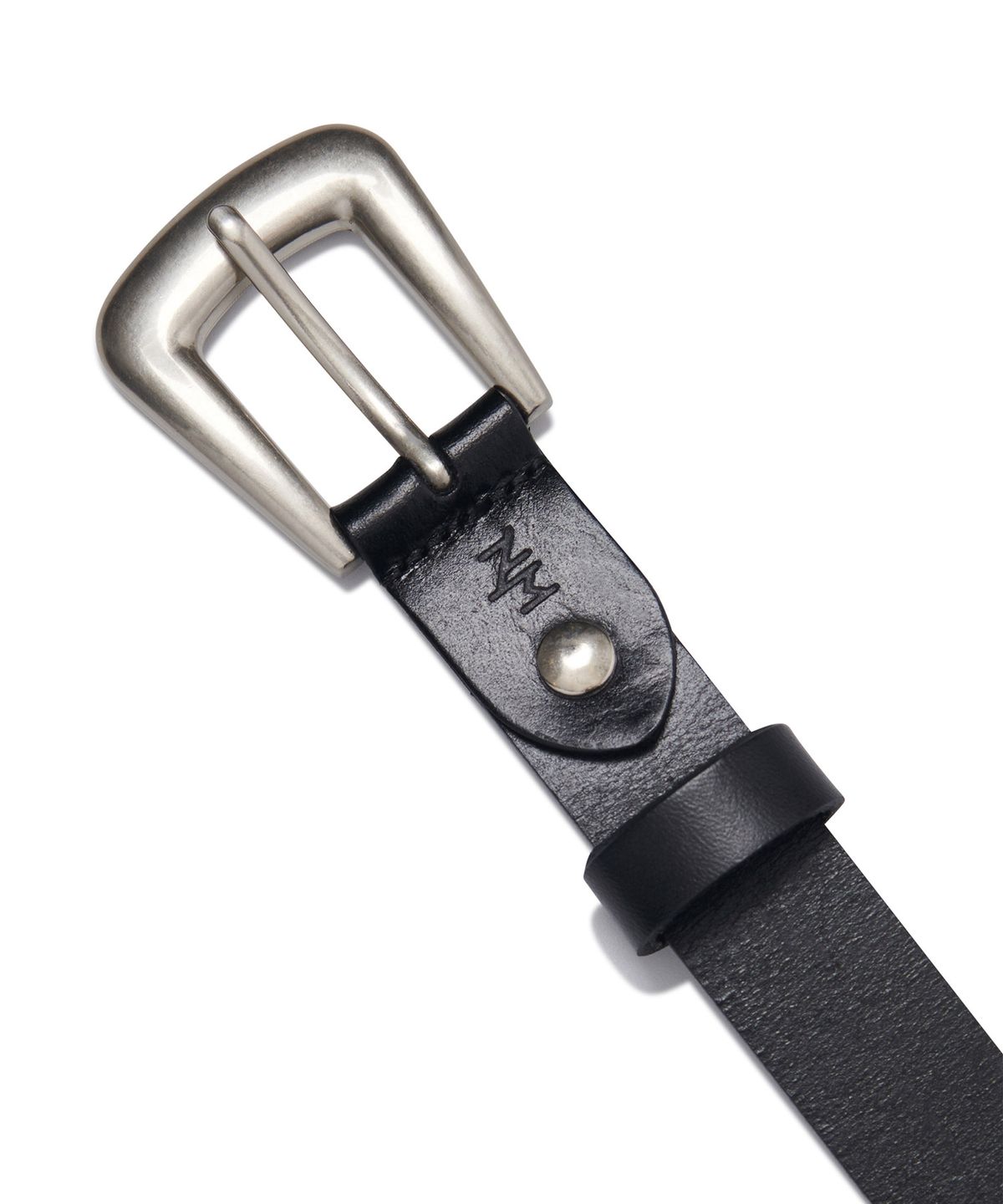 노매뉴얼(NOMANUAL) NM LEATHER BELT - BLACK