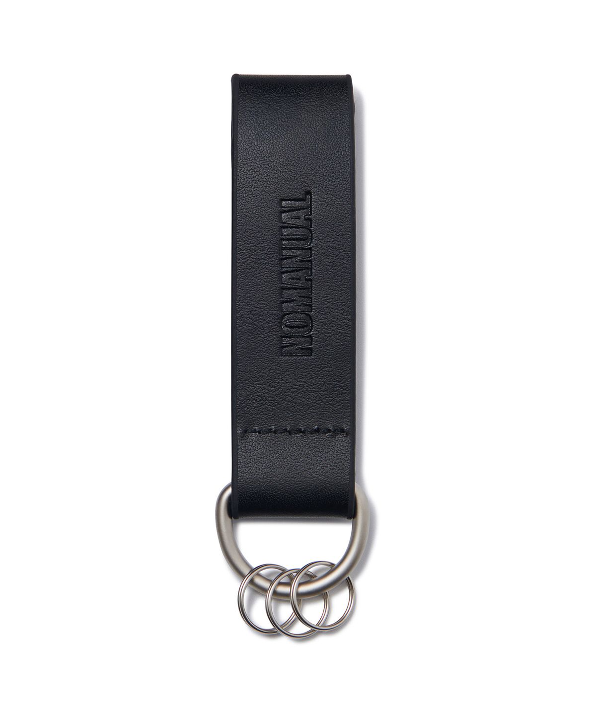 노매뉴얼(NOMANUAL) LEATHER KEY HOLDER - BLACK